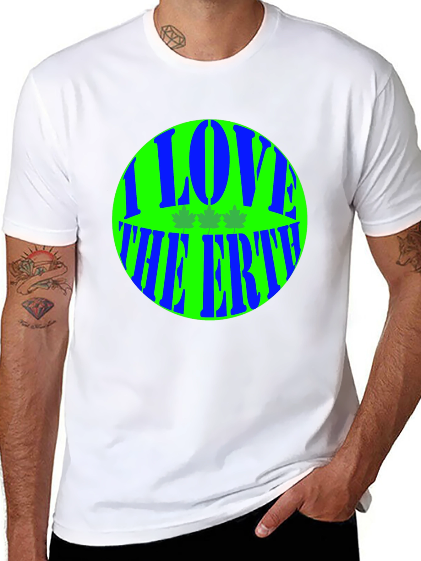 I Love The Earth Graphic T-Shirt
