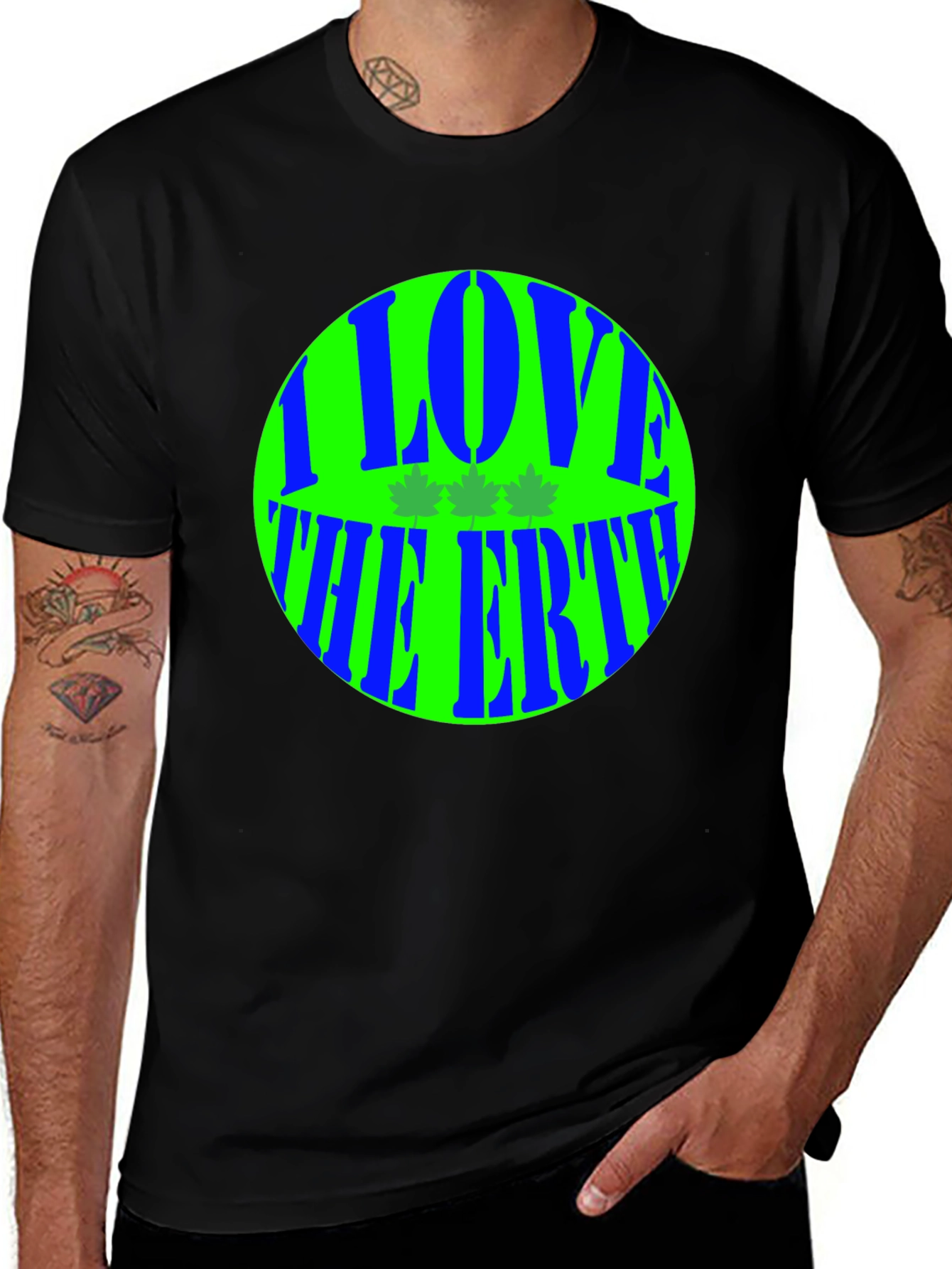I Love The Earth Graphic T-Shirt