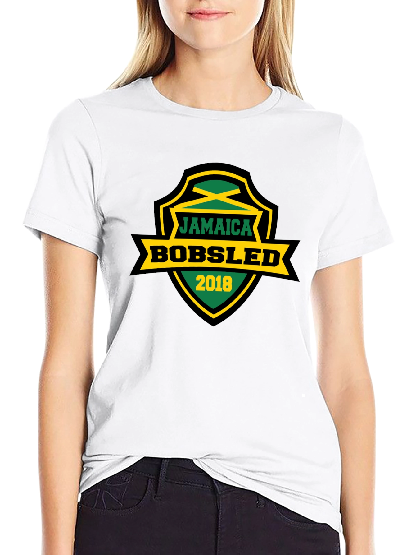 Jamaica Bobsled 2018 Graphic Tee - Black