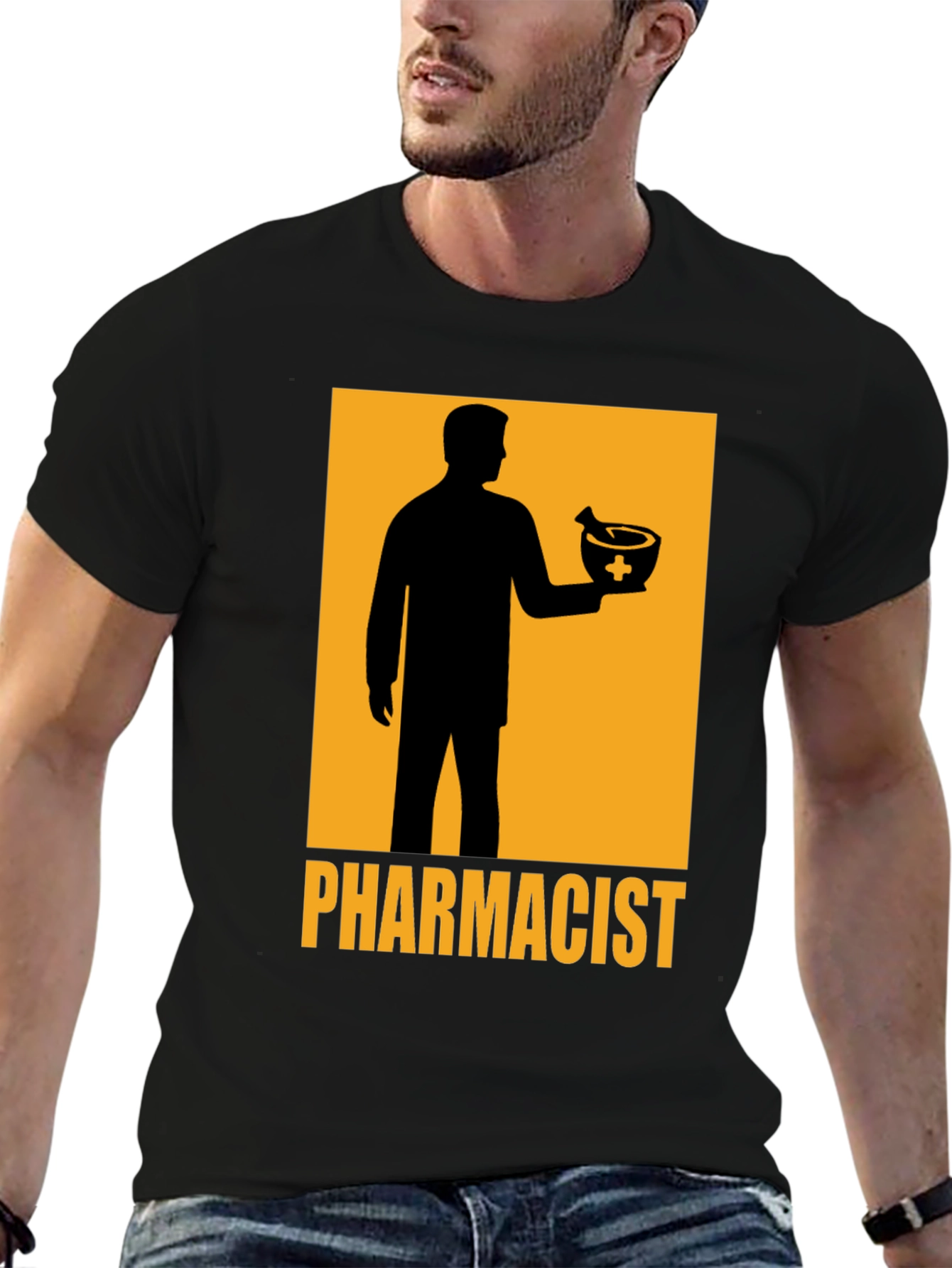 Pharmacist Graphic T-Shirt - Black Cotton Tee