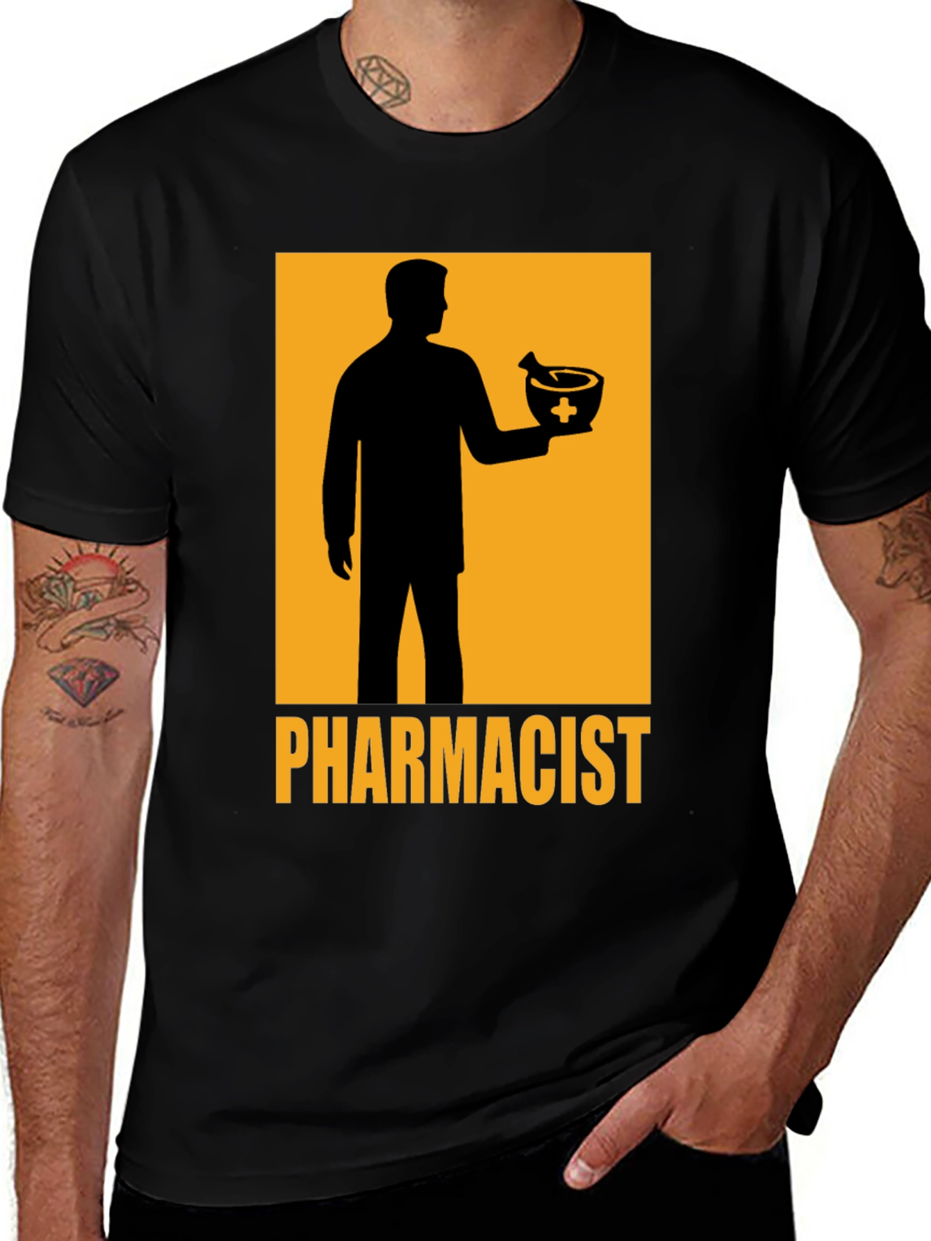Pharmacist Graphic T-Shirt - Black Cotton Tee