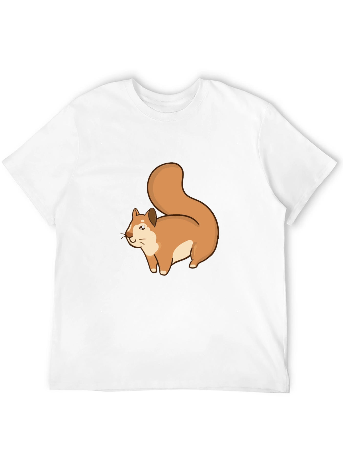 Squirrel Graphic Tee - Black Cotton T-Shirt