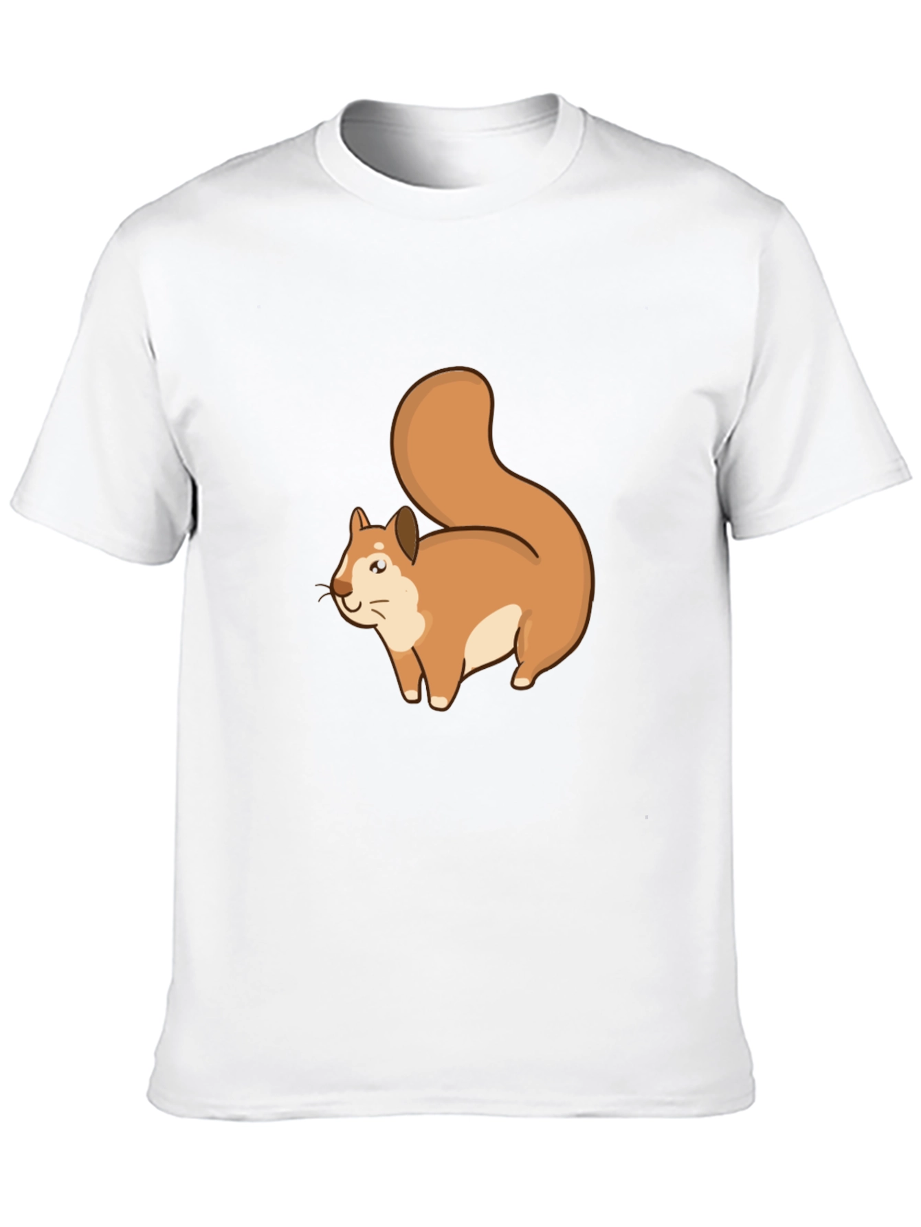 Squirrel Graphic Tee - Black Cotton T-Shirt