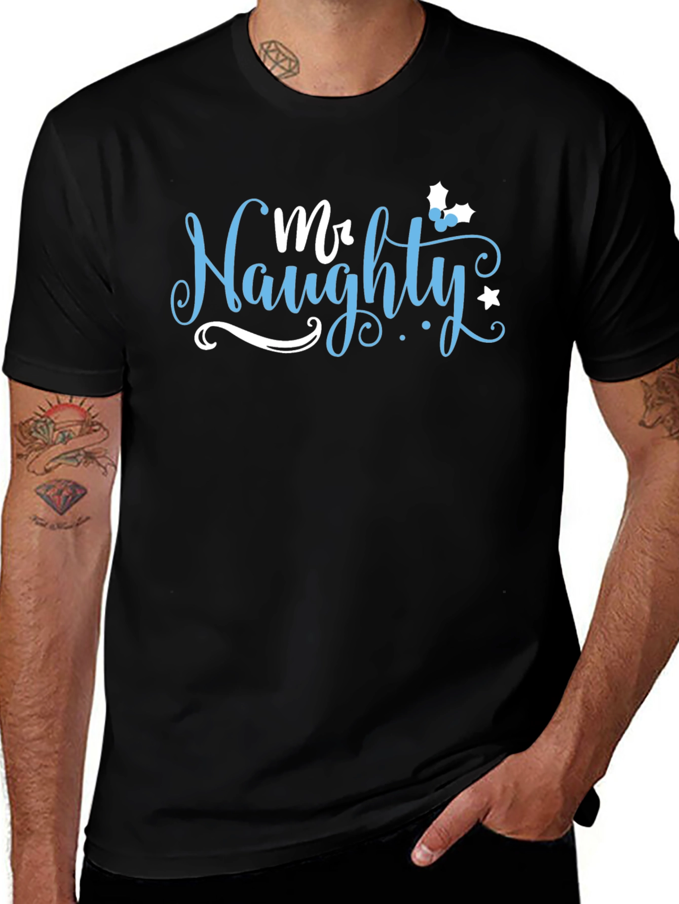 Mr. Naughty Holiday Graphic T-Shirt