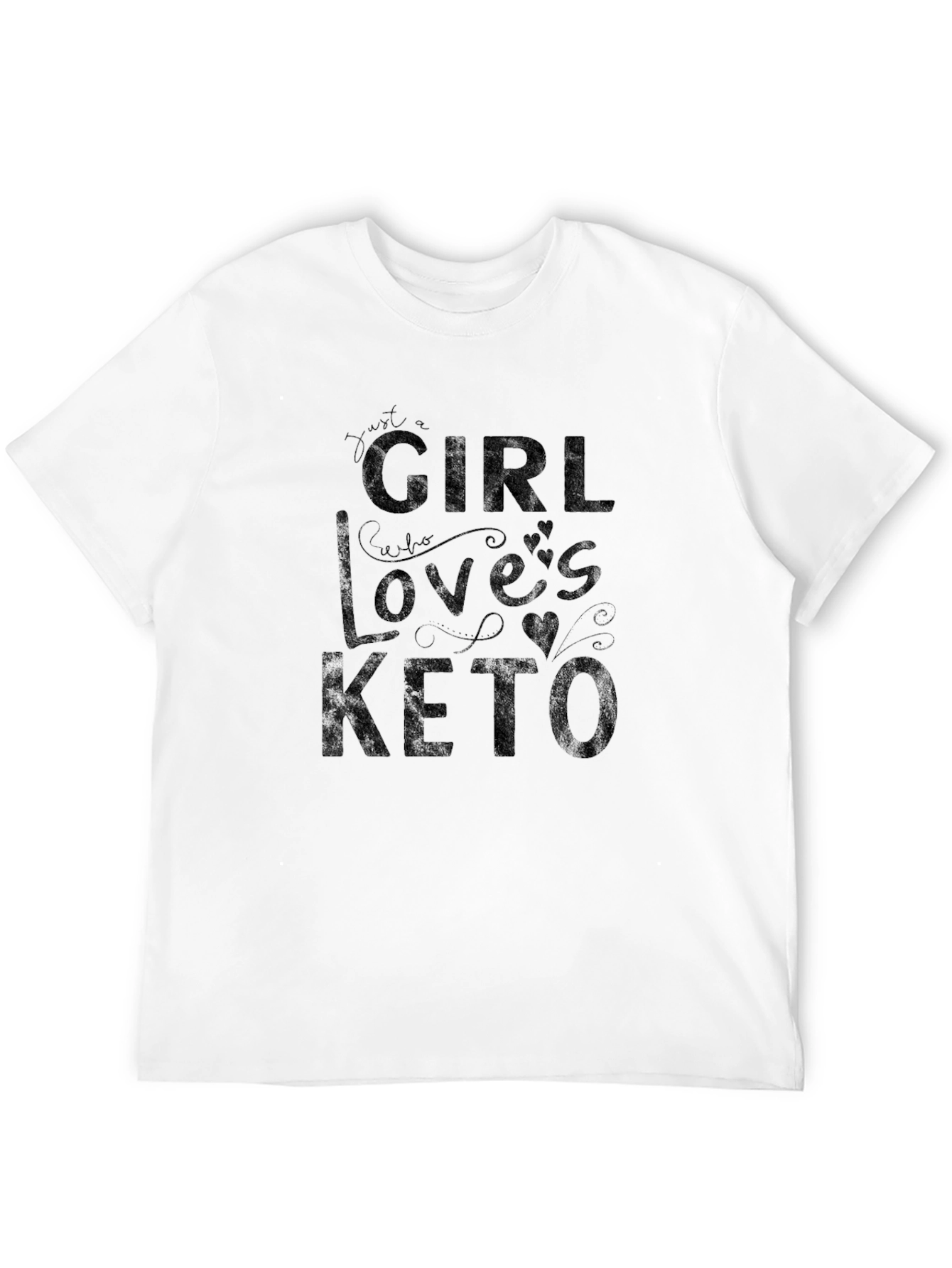 Just a Girl Who Loves Keto - Black T-Shirt