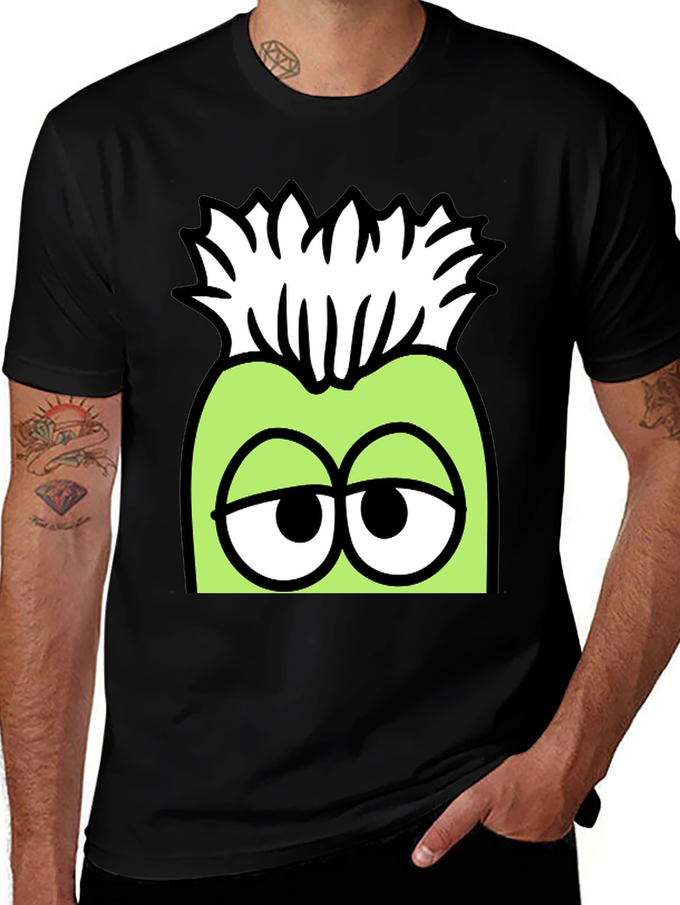 Funny Cartoon Character Graphic T-Shirt