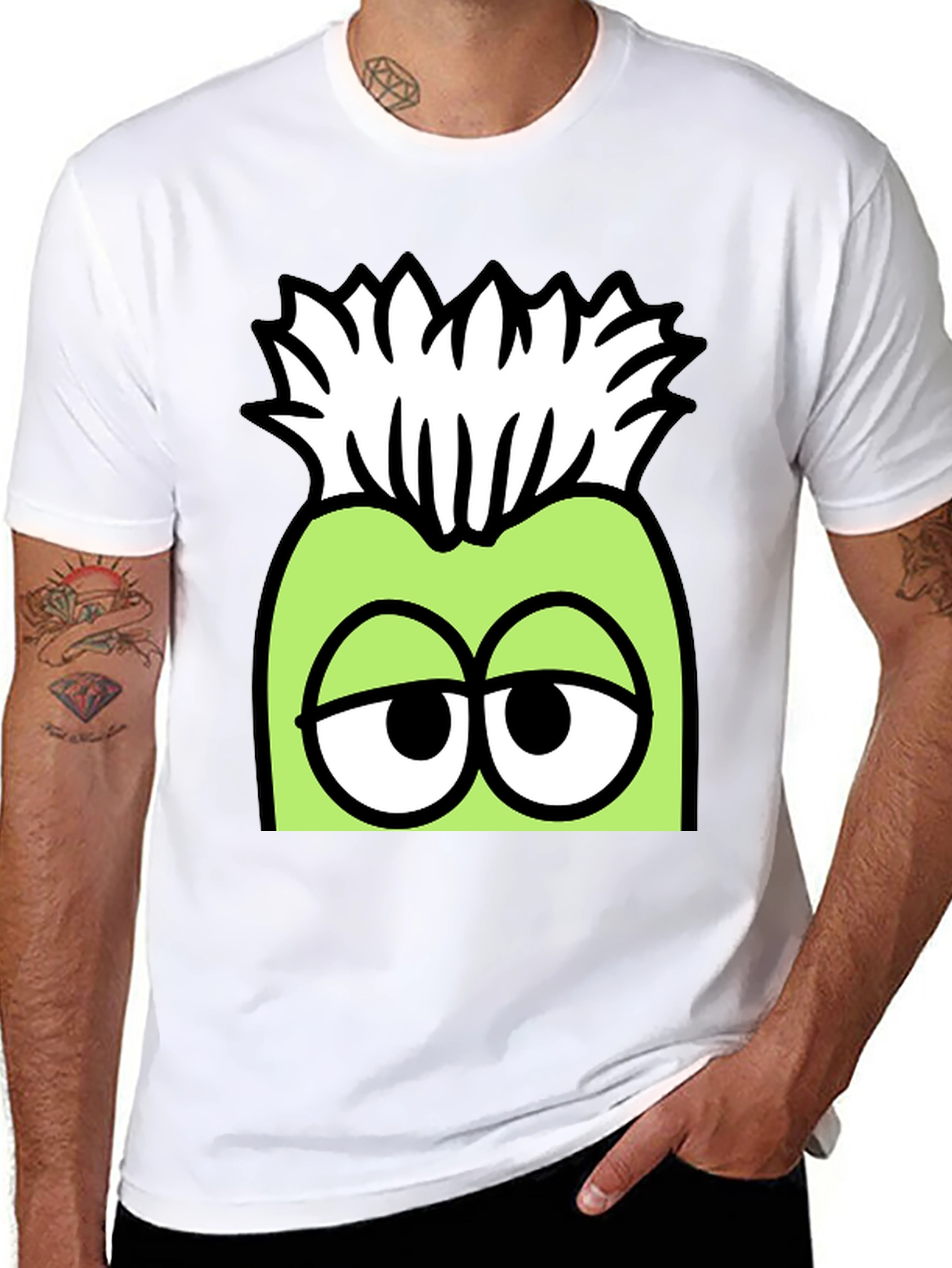 Funny Cartoon Character Graphic T-Shirt