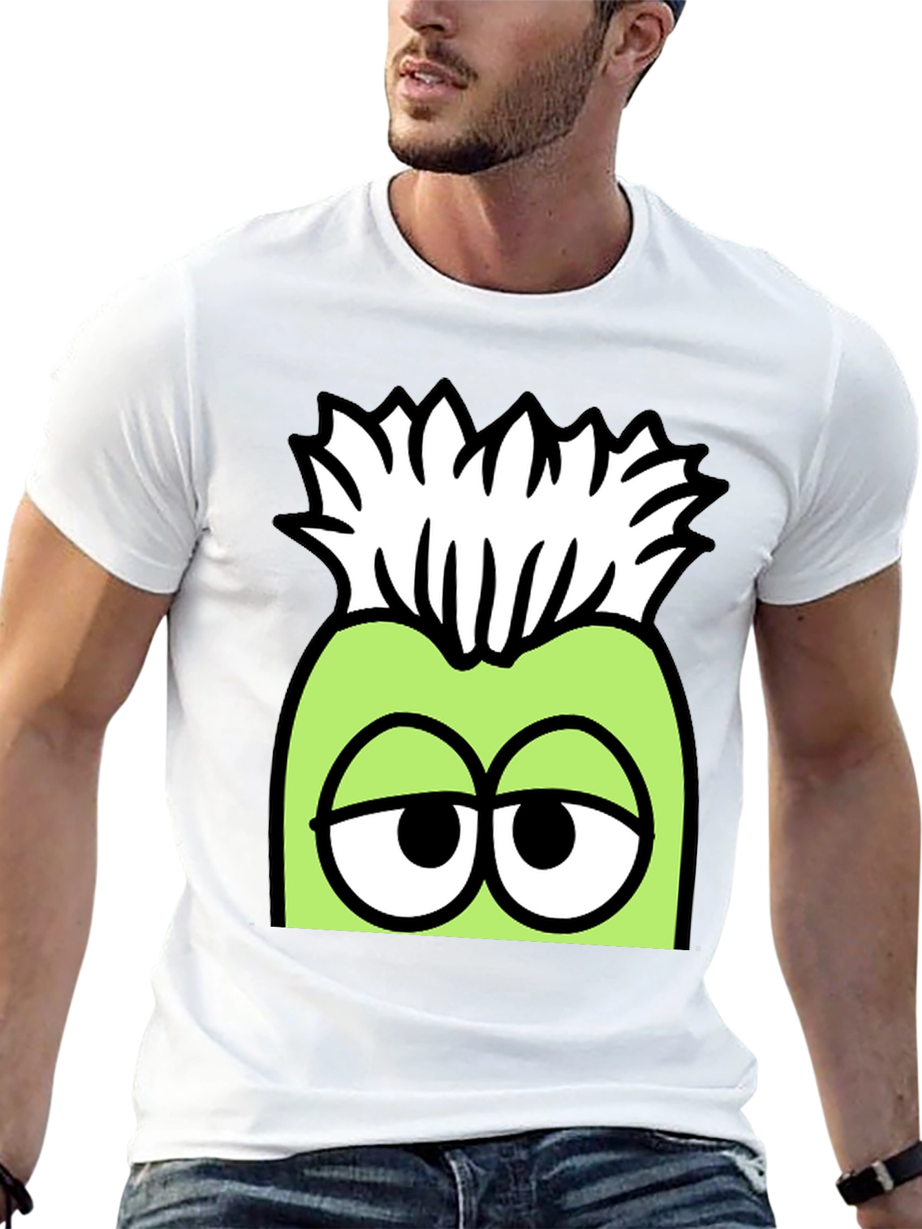 Funny Cartoon Character Graphic T-Shirt