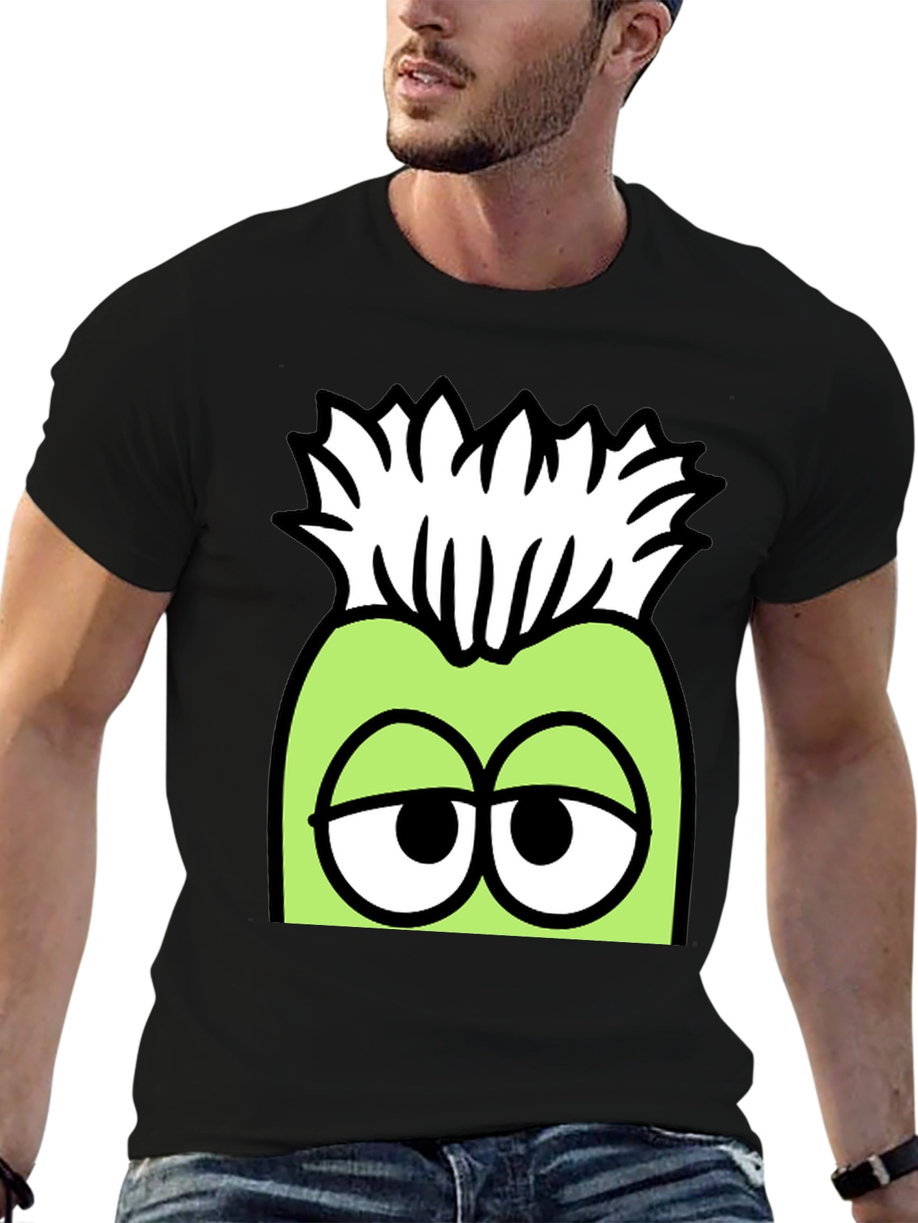 Funny Cartoon Character Graphic T-Shirt