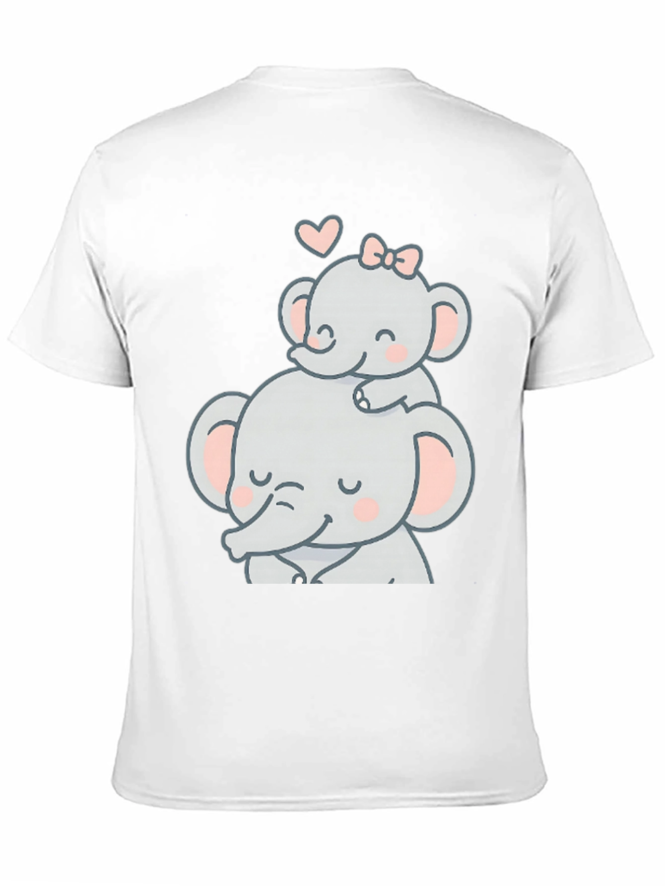 Cute Elephant Mom & Baby Graphic Tee