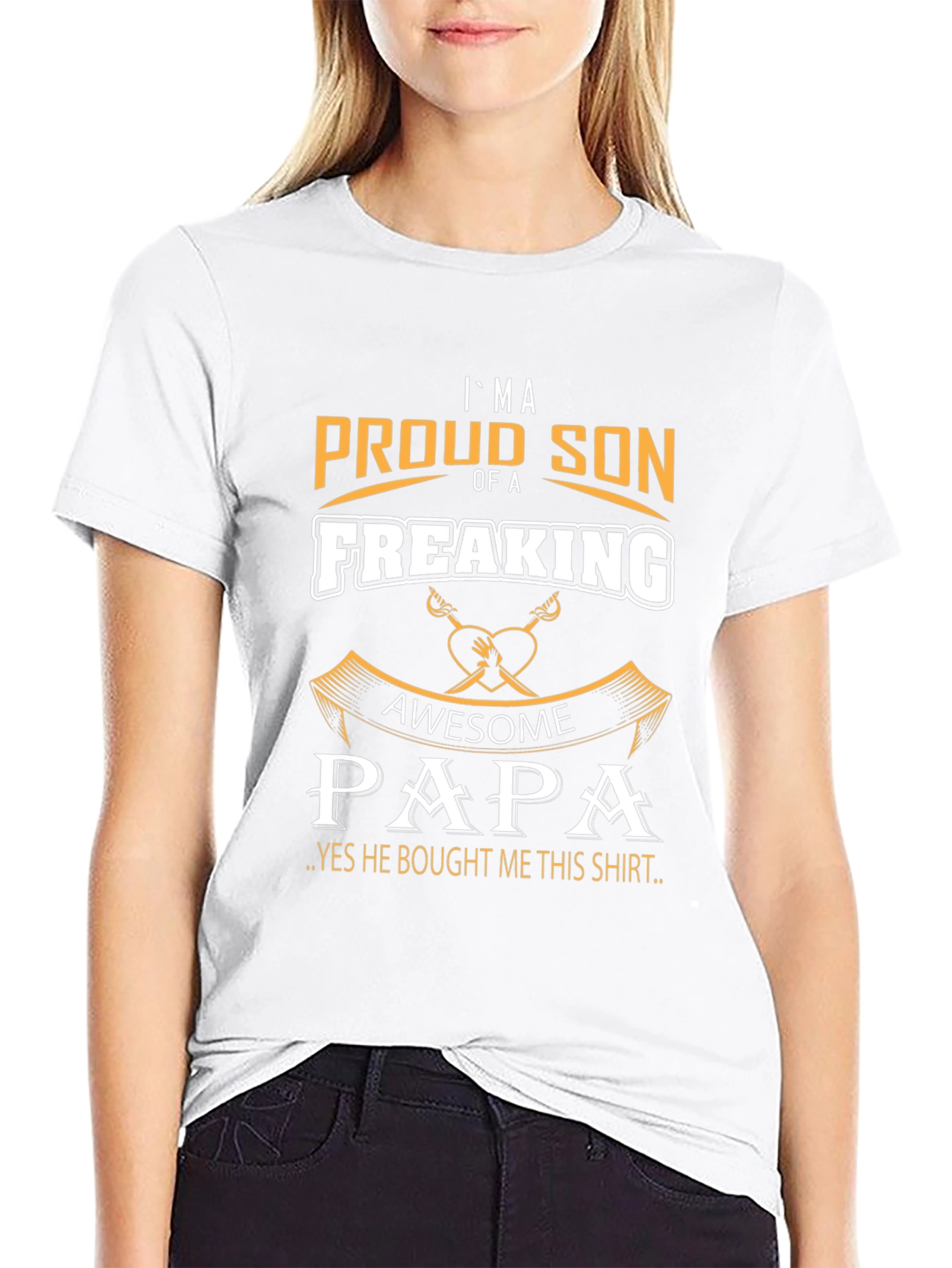 Proud Son Of A Freaking Awesome Papa T-Shirt