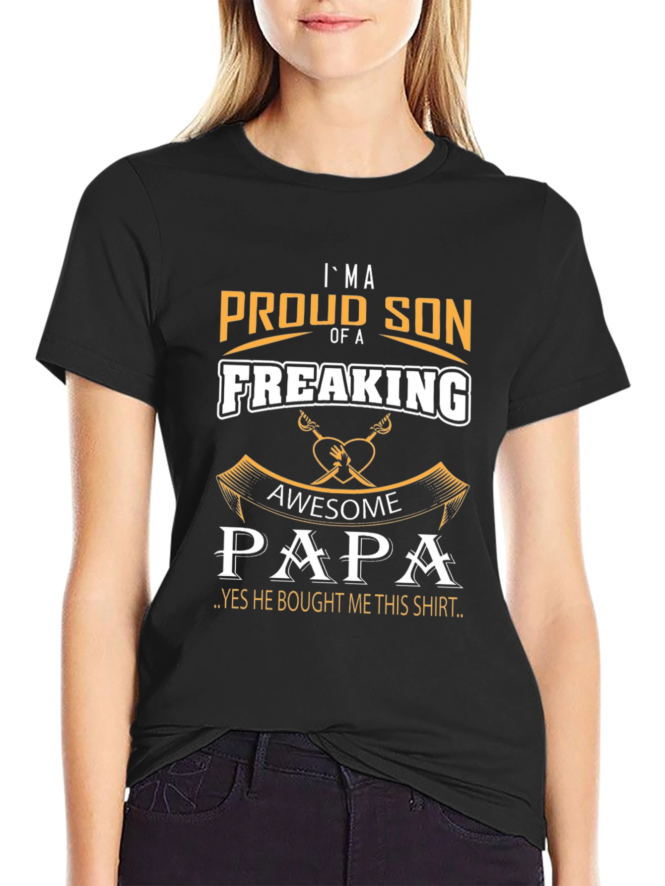 Proud Son Of A Freaking Awesome Papa T-Shirt