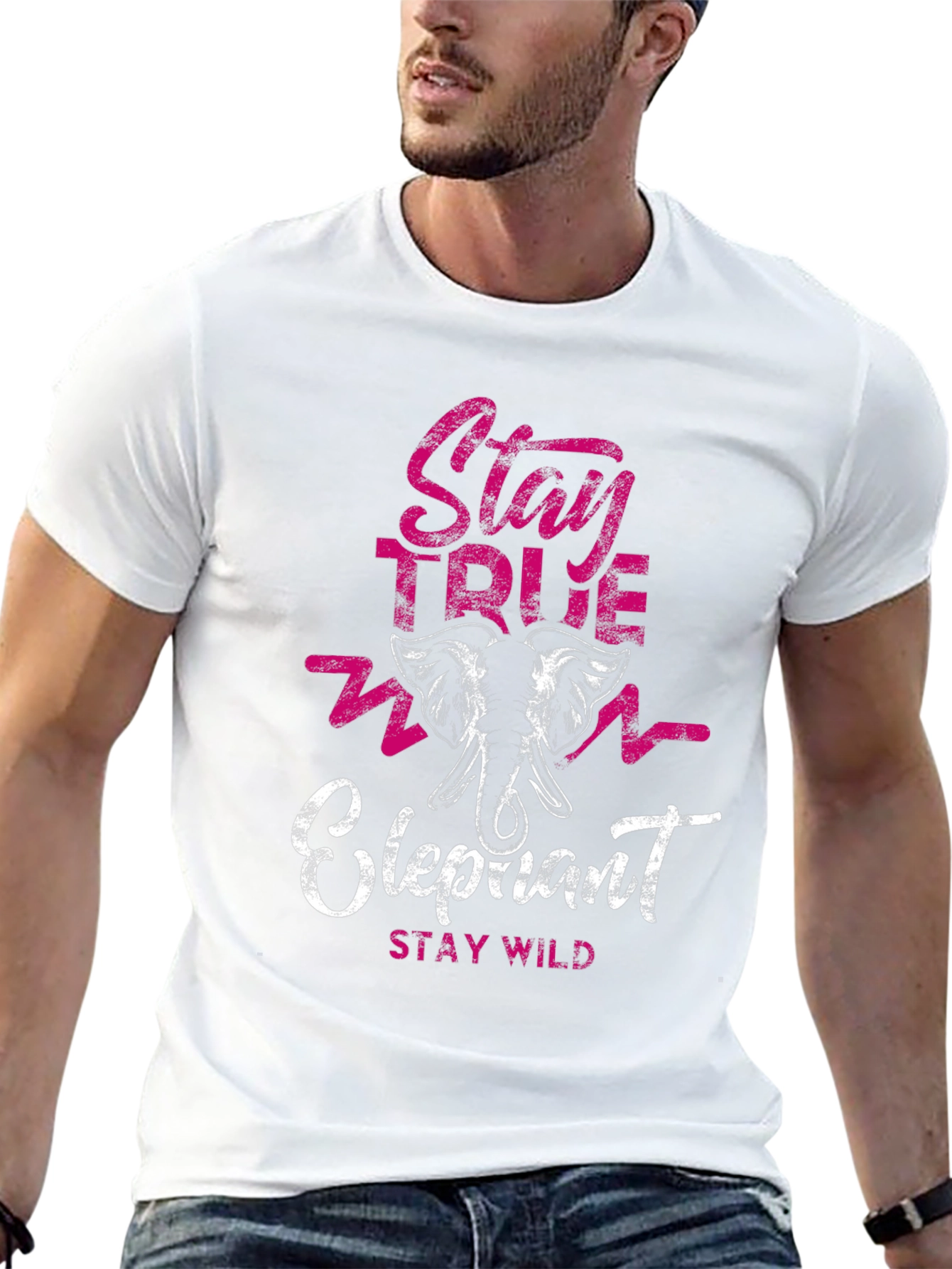 Stay True Elephant Graphic Tee