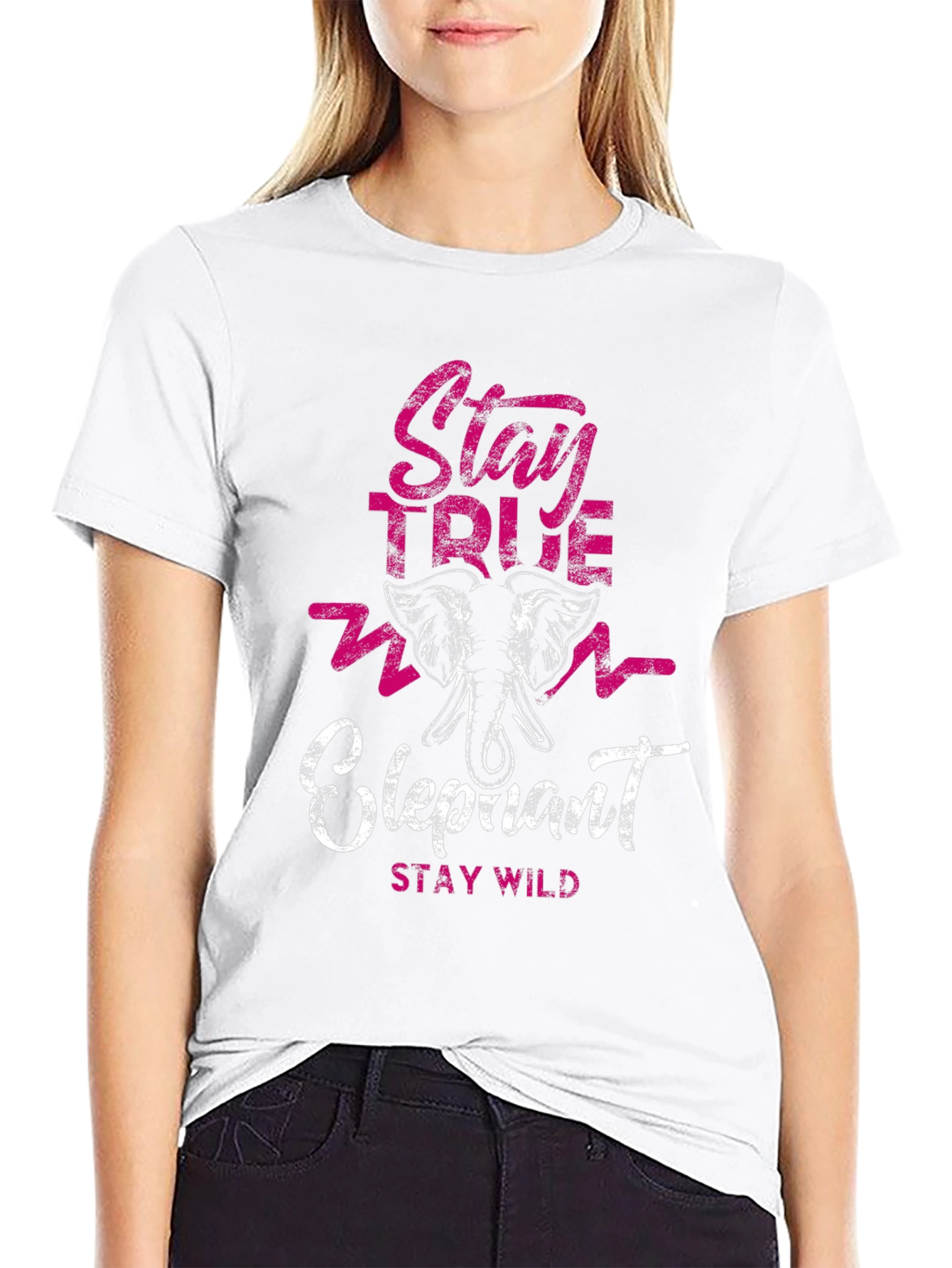Stay True Elephant Graphic Tee