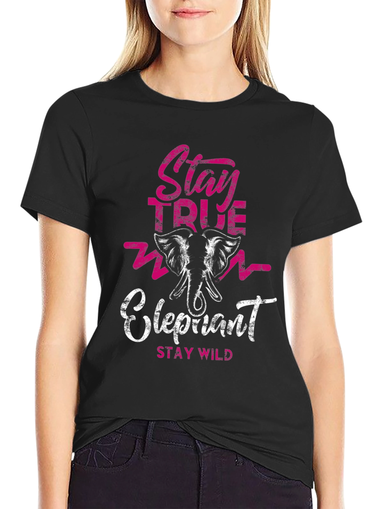 Stay True Elephant Graphic Tee
