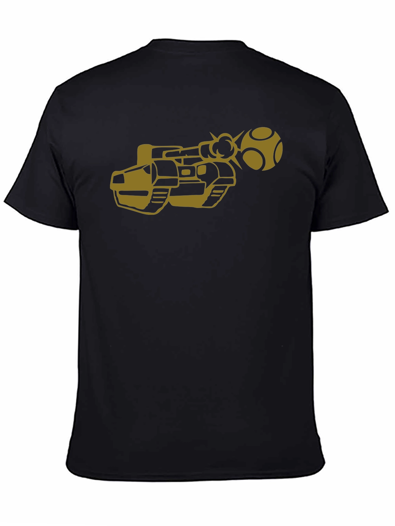 Retro Game Tank T-Shirt - Black Cotton Tee