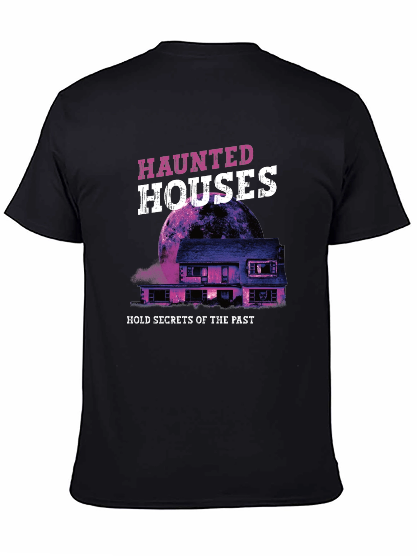 Haunted Houses Graphic Tee - Secrets of the Past