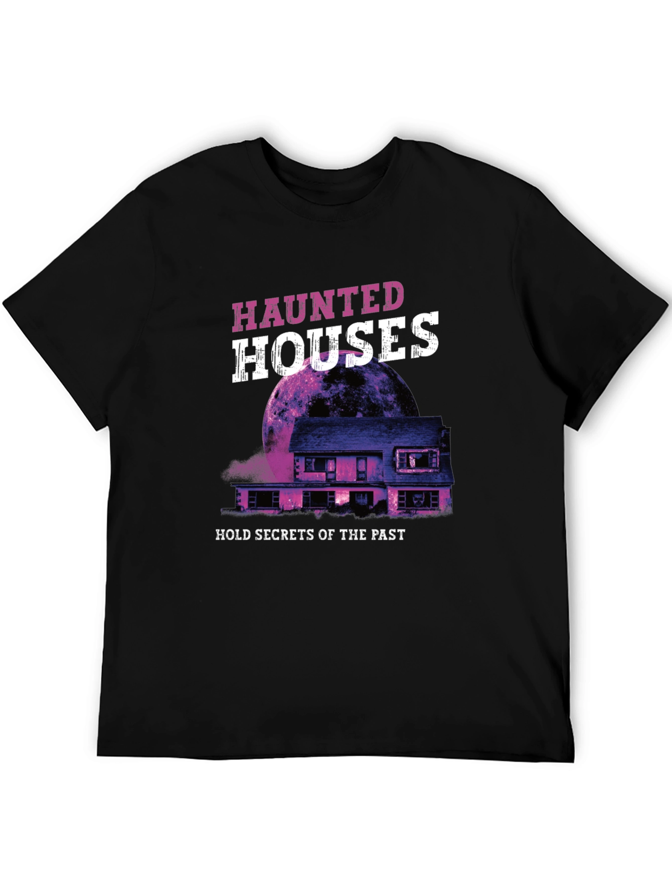 Haunted Houses Graphic Tee - Secrets of the Past