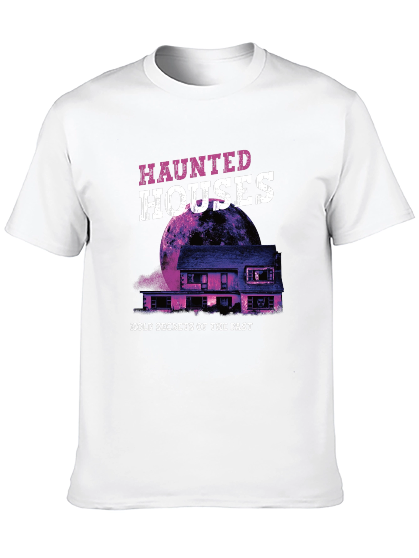 Haunted Houses Graphic Tee - Secrets of the Past