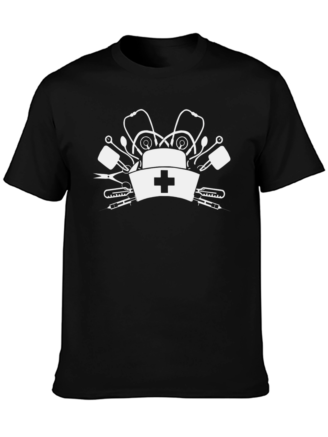 Nurse Medical Tee - Black Graphic T-Shirt