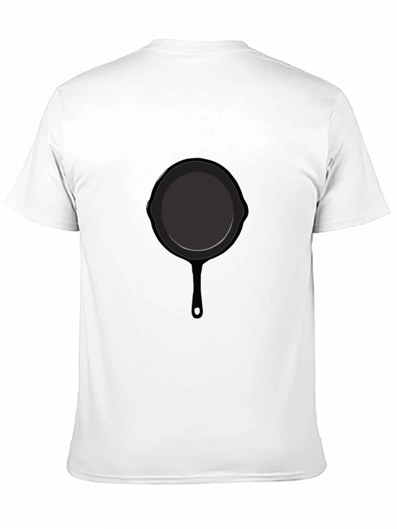 Funny Cast Iron Skillet Graphic Tee - Black