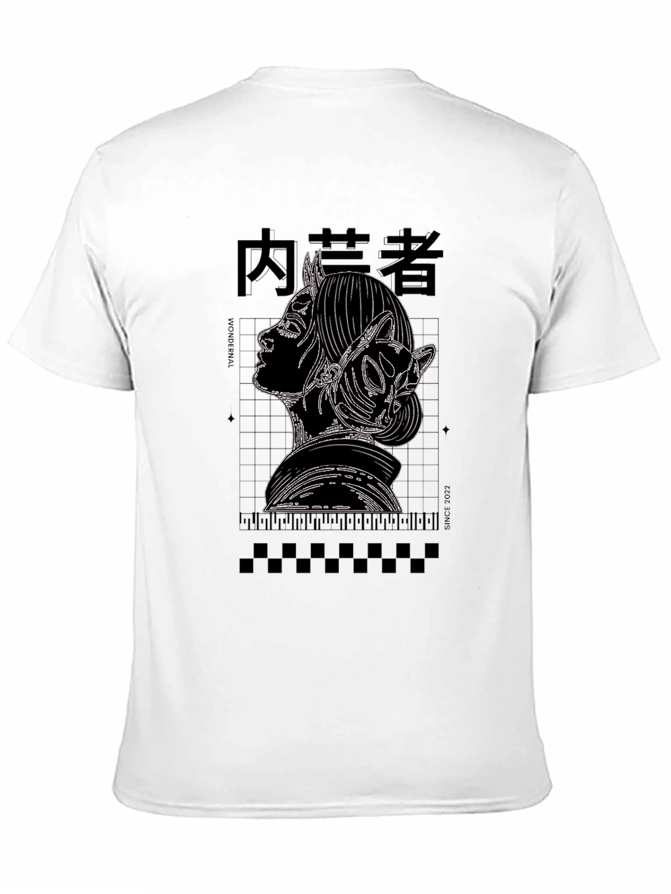 Anime Girl Graphic Print Black T-Shirt