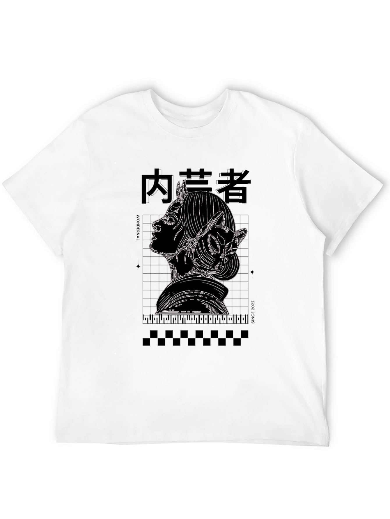 Anime Girl Graphic Print Black T-Shirt