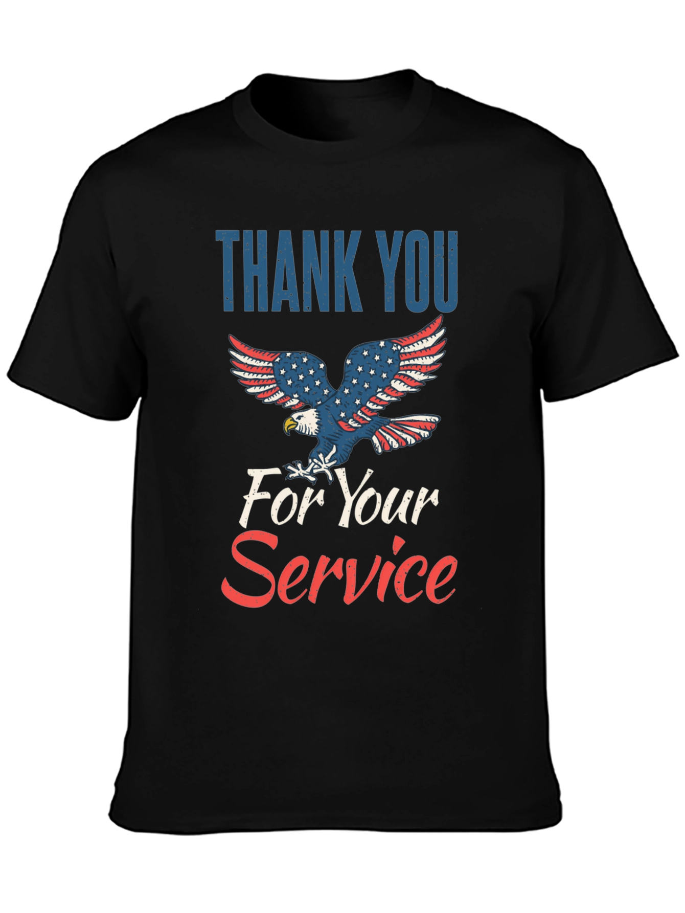 Thank You For Your Service Patriotic Graphic Tee