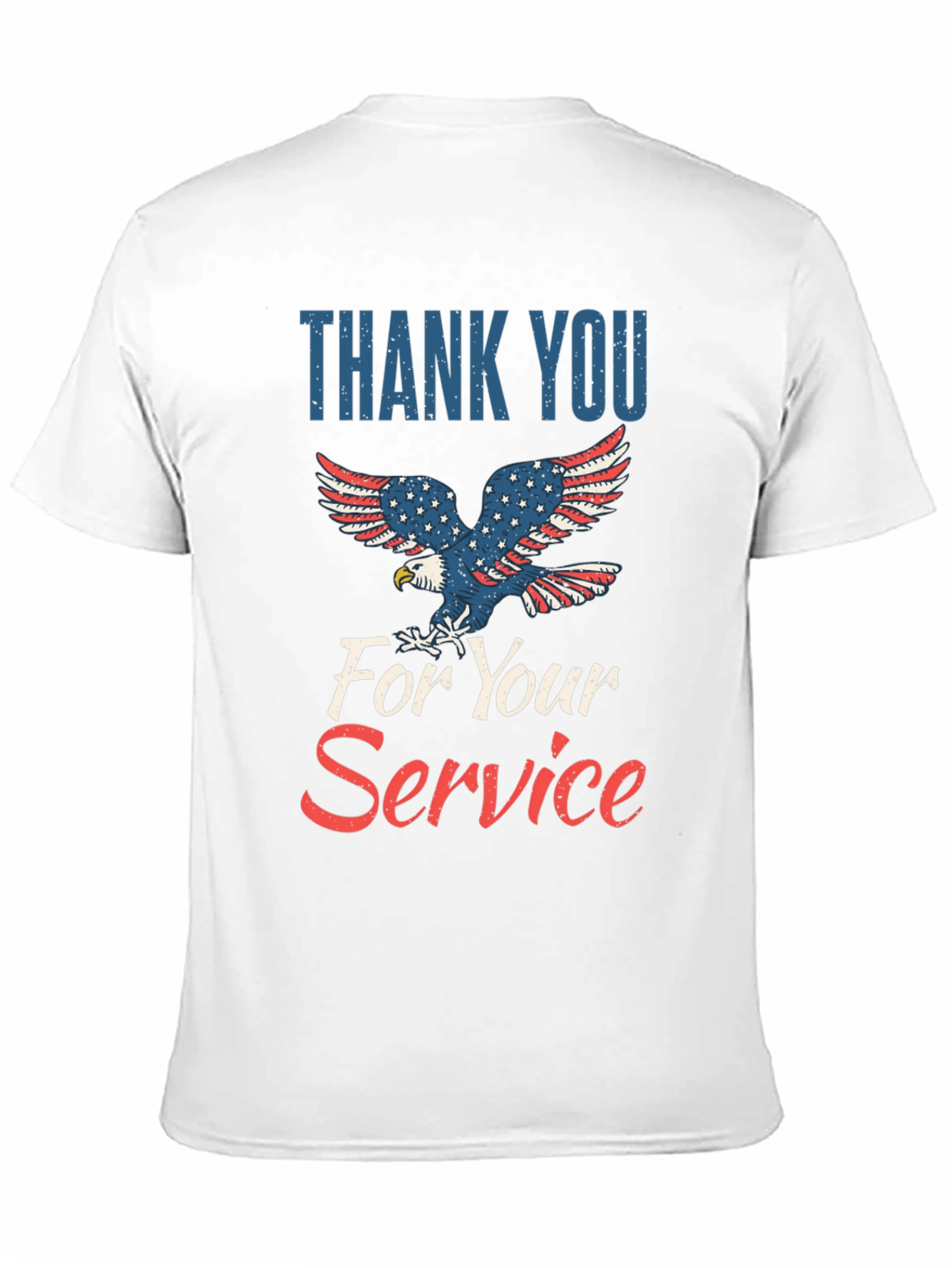 Thank You For Your Service Patriotic Graphic Tee