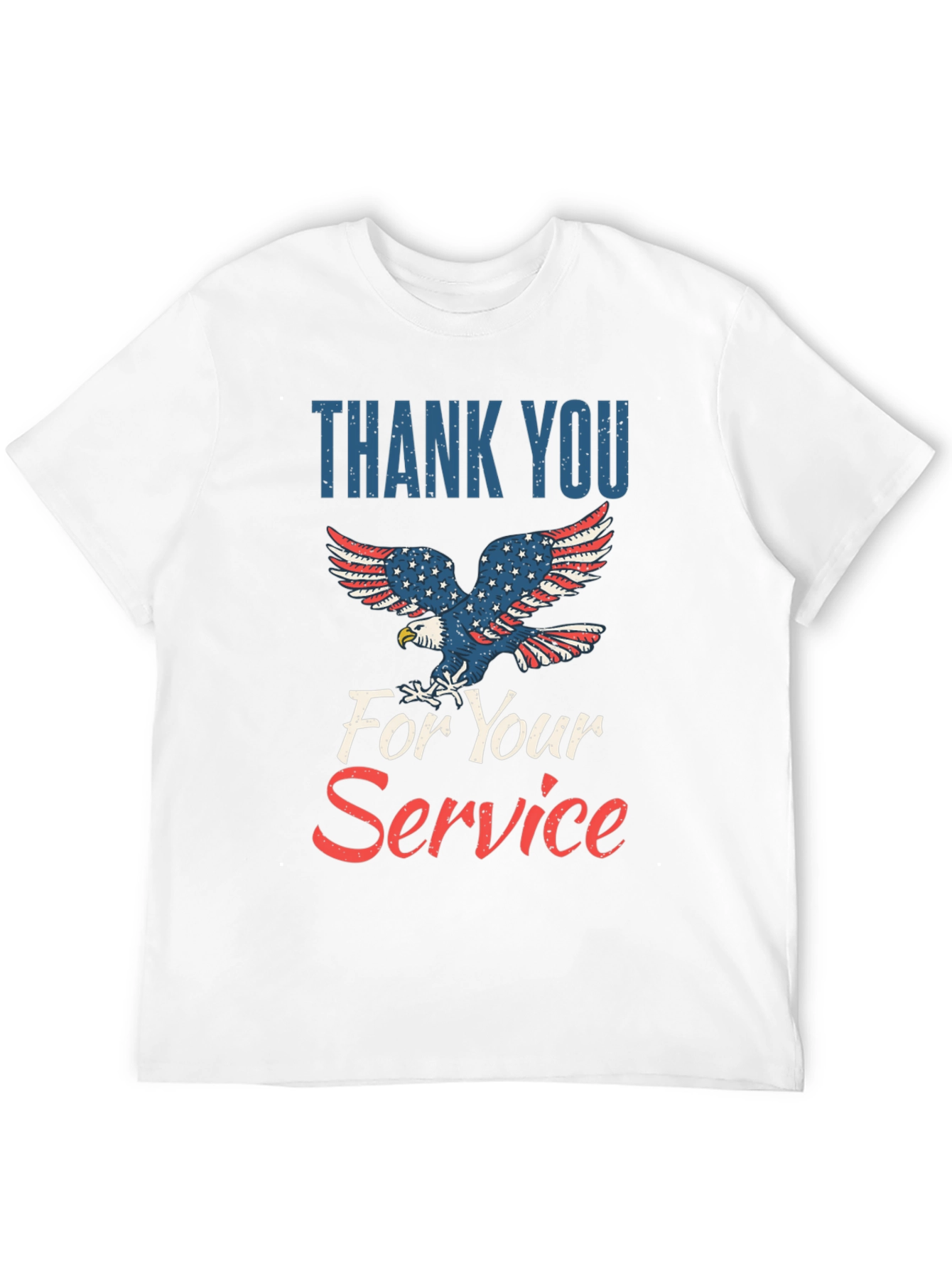 Thank You For Your Service Patriotic Graphic Tee