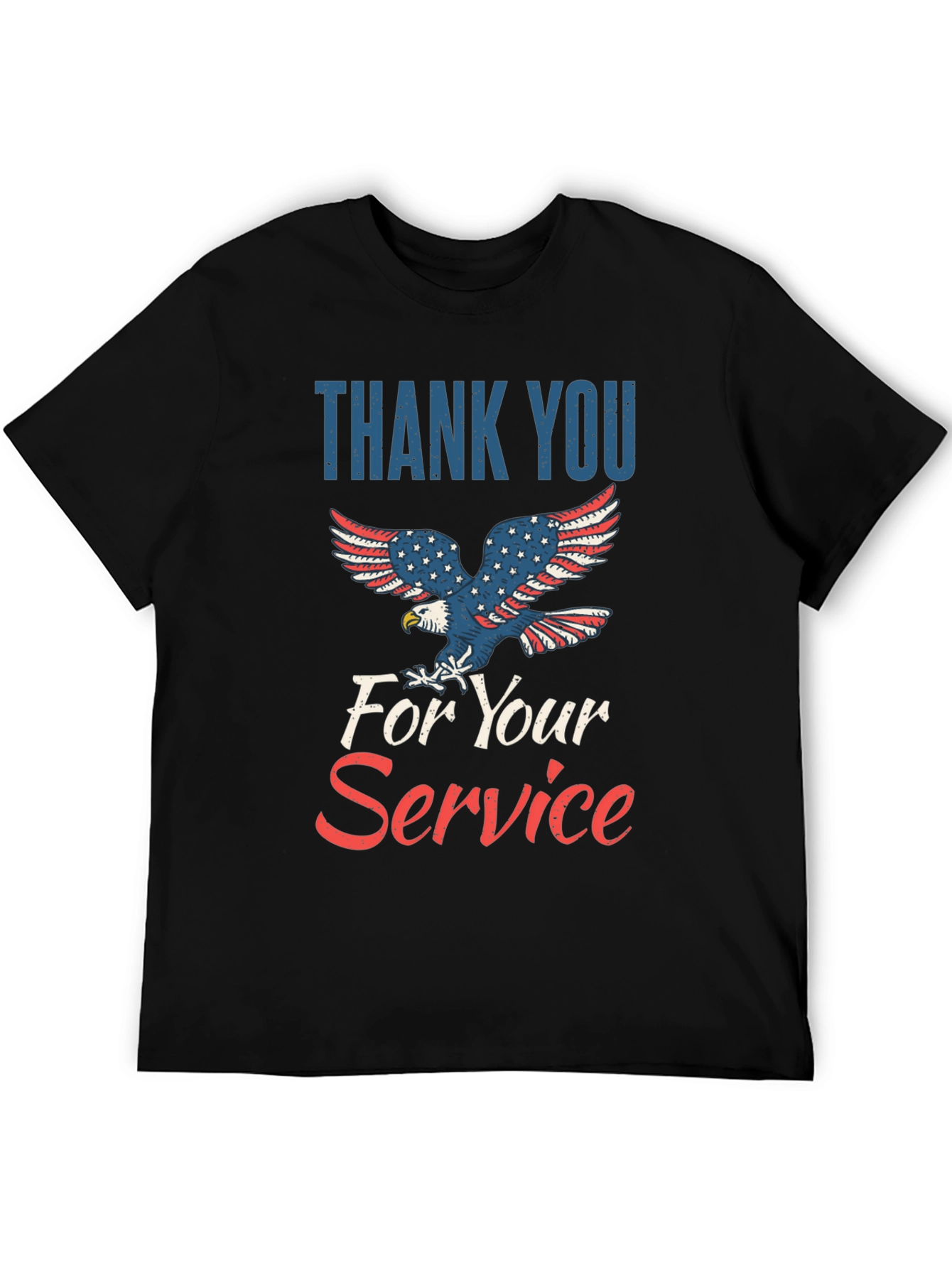 Thank You For Your Service Patriotic Graphic Tee