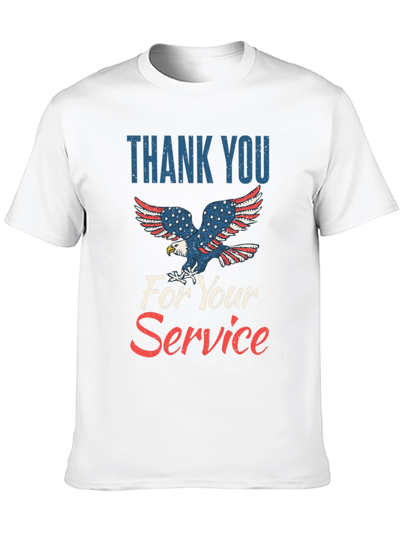 Thank You For Your Service Patriotic Graphic Tee