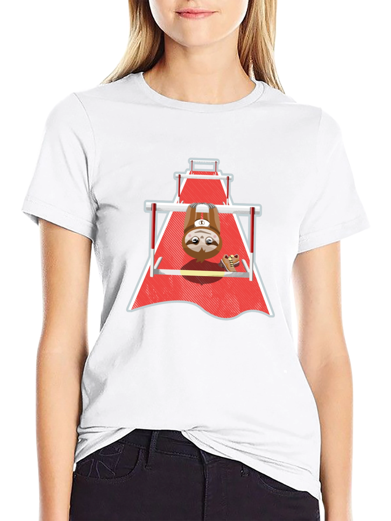 Sloth Gymnast T-Shirt - Funny Workout Tee