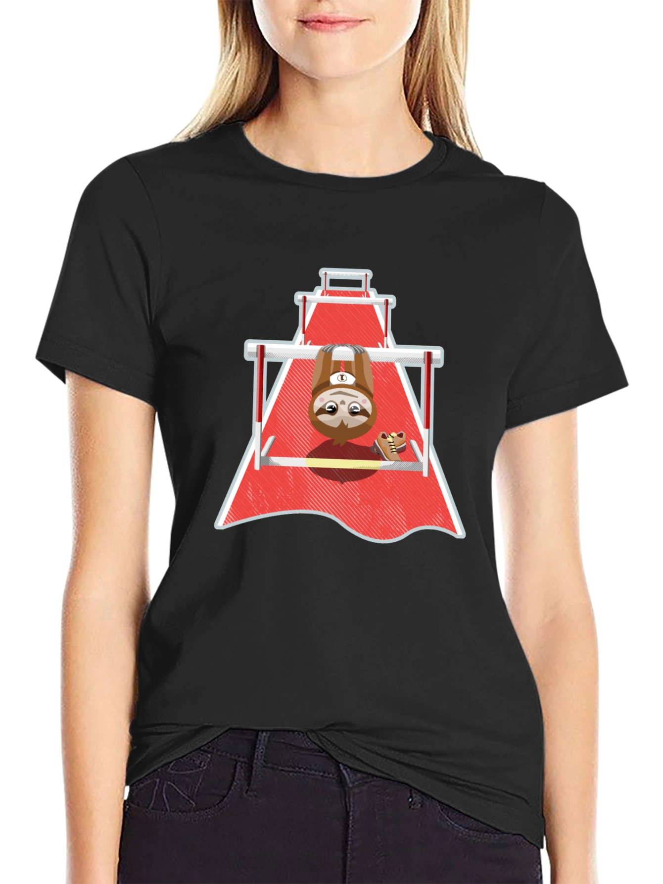 Sloth Gymnast T-Shirt - Funny Workout Tee