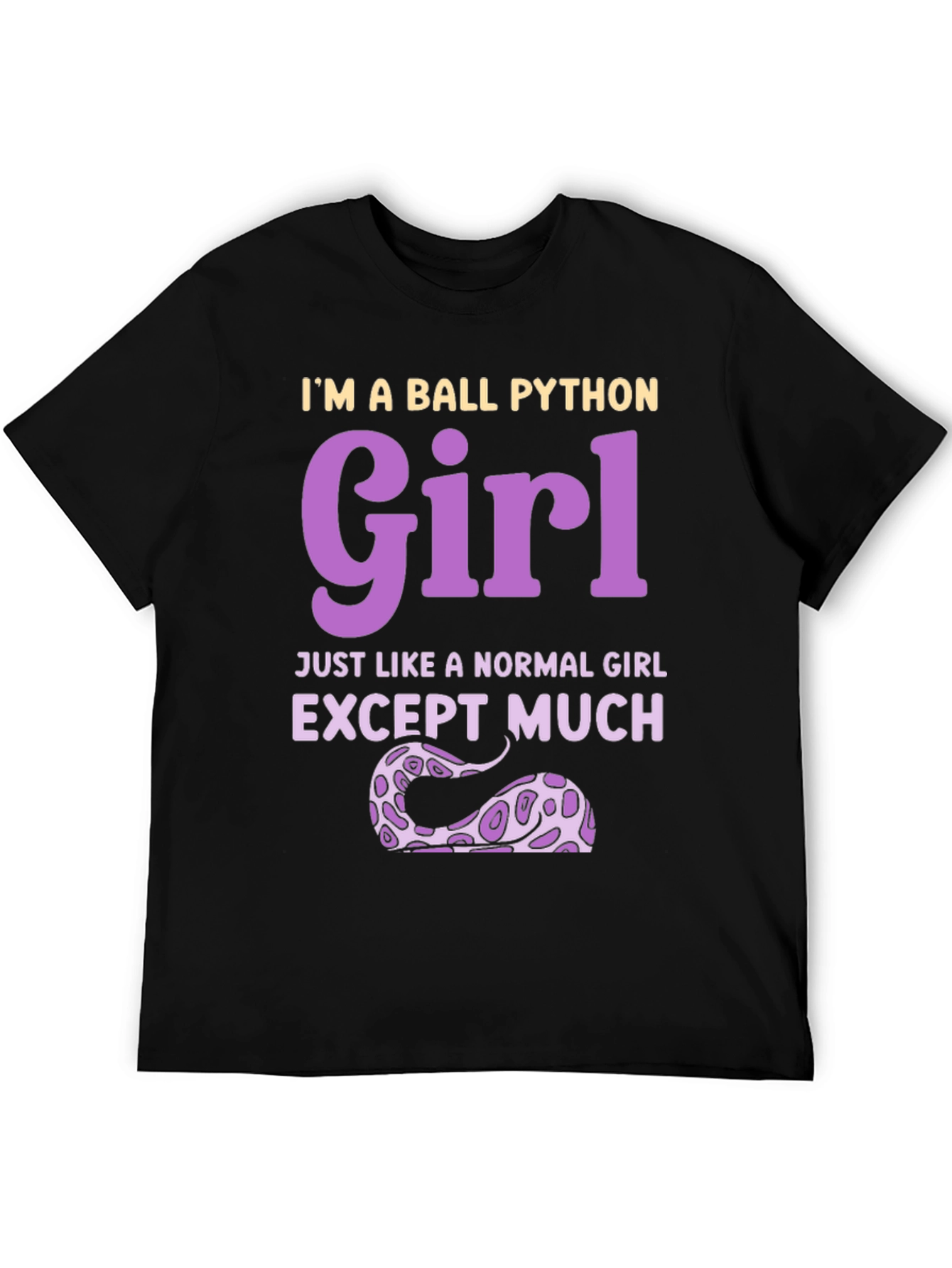 Ball Python Girl Graphic T-Shirt