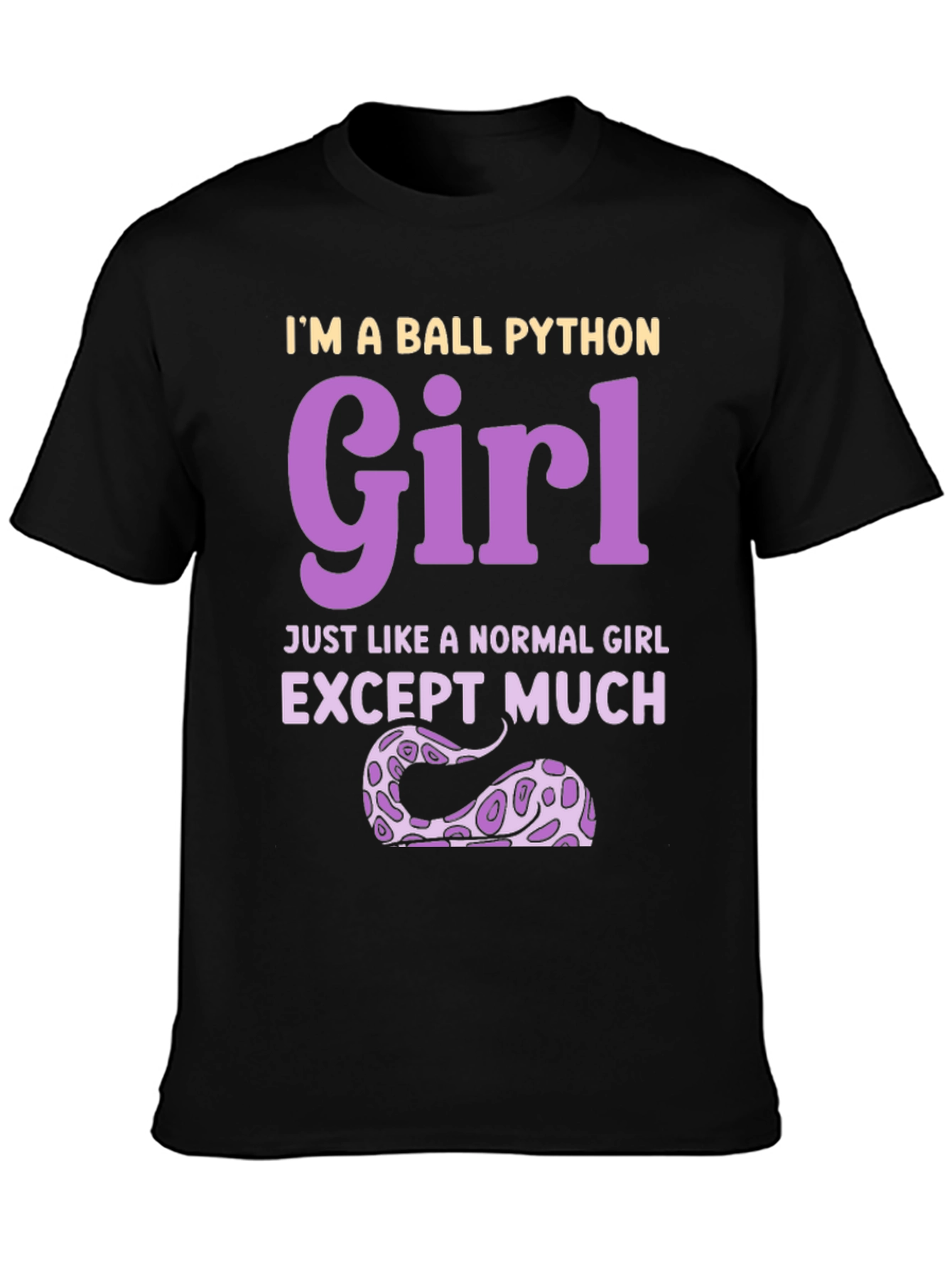 Ball Python Girl Graphic T-Shirt