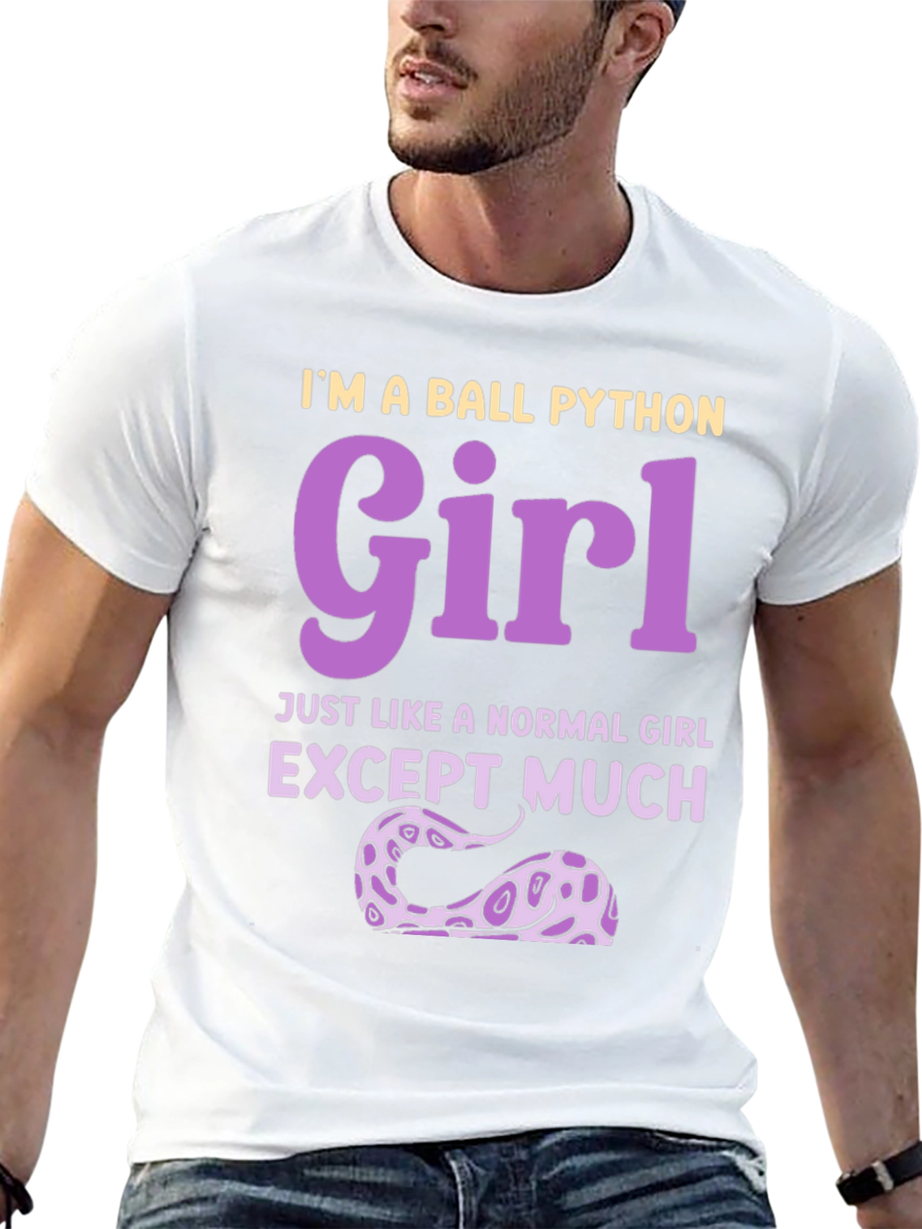 Ball Python Girl Graphic T-Shirt