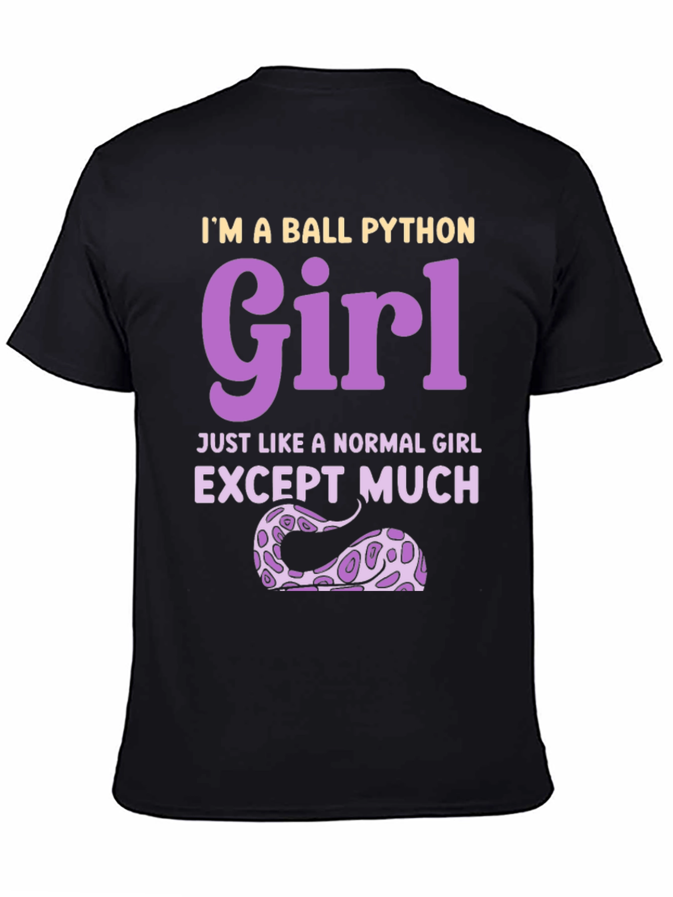 Ball Python Girl Graphic T-Shirt