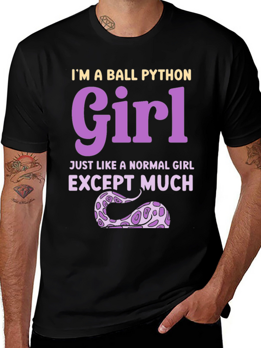 Ball Python Girl Graphic T-Shirt