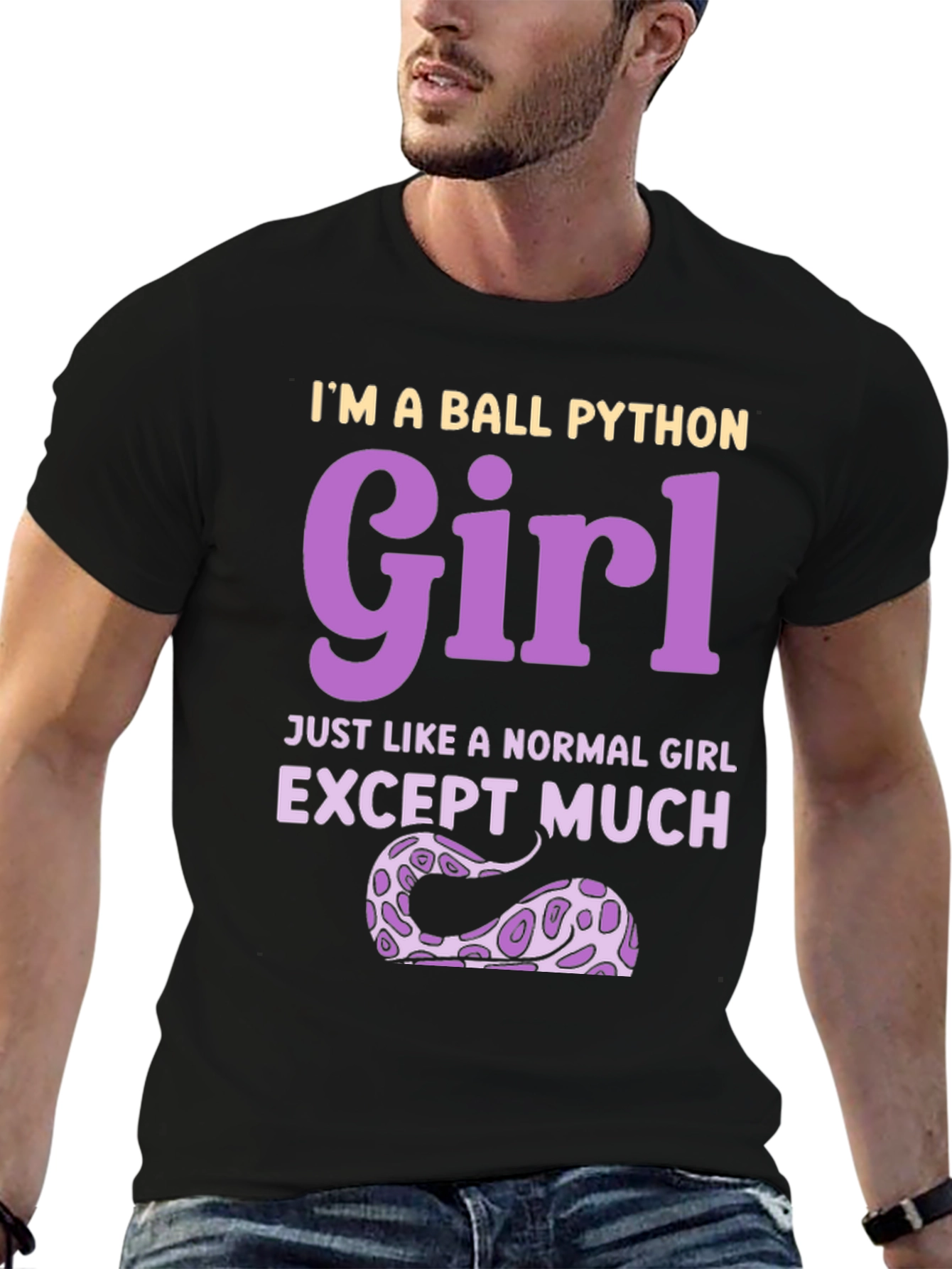 Ball Python Girl Graphic T-Shirt