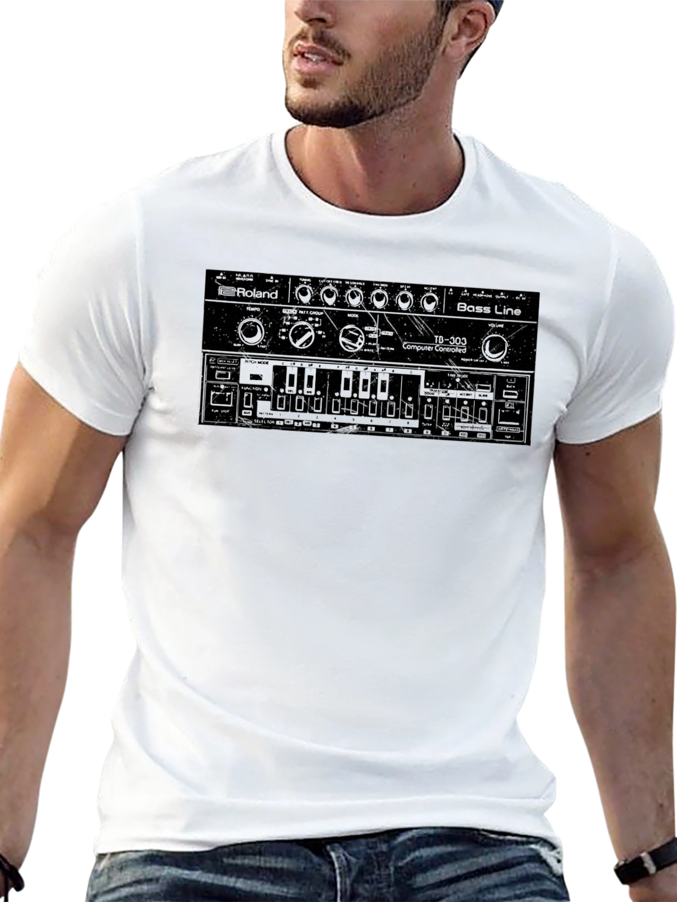 Roland TB-303 Bass Line T-Shirt - Black