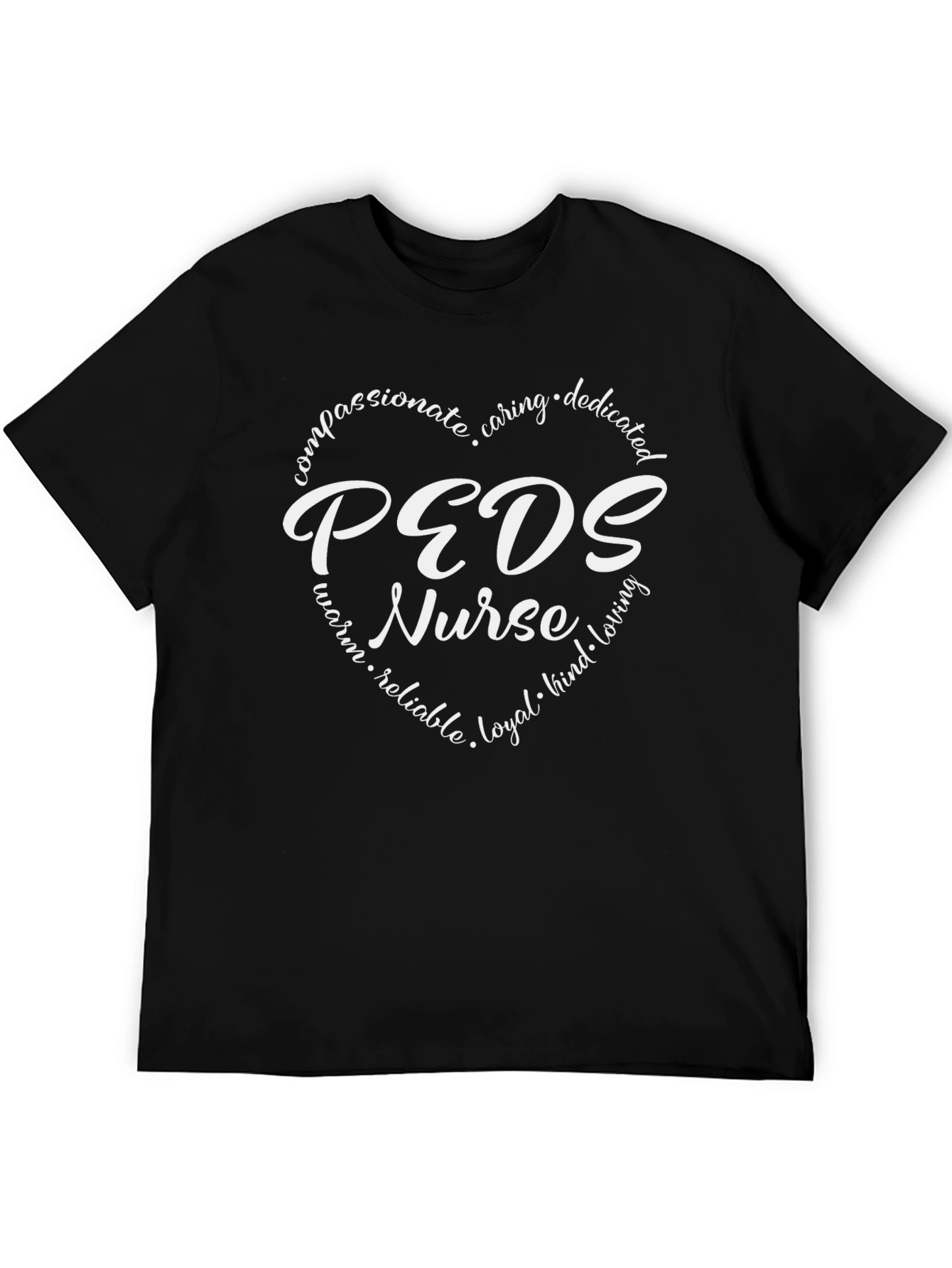 PEDS Nurse Heart Graphic Tee