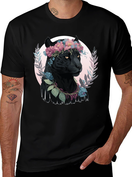Floral Panther Graphic Tee