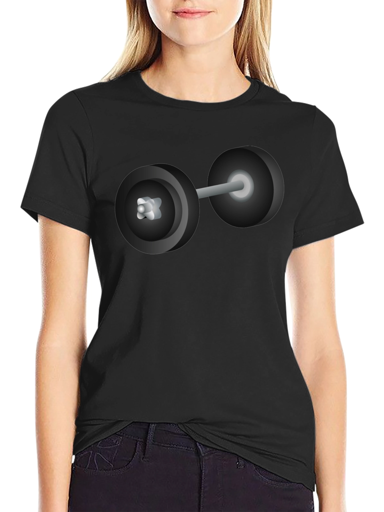 Fitness Graphic Tee - Weightlifting Design