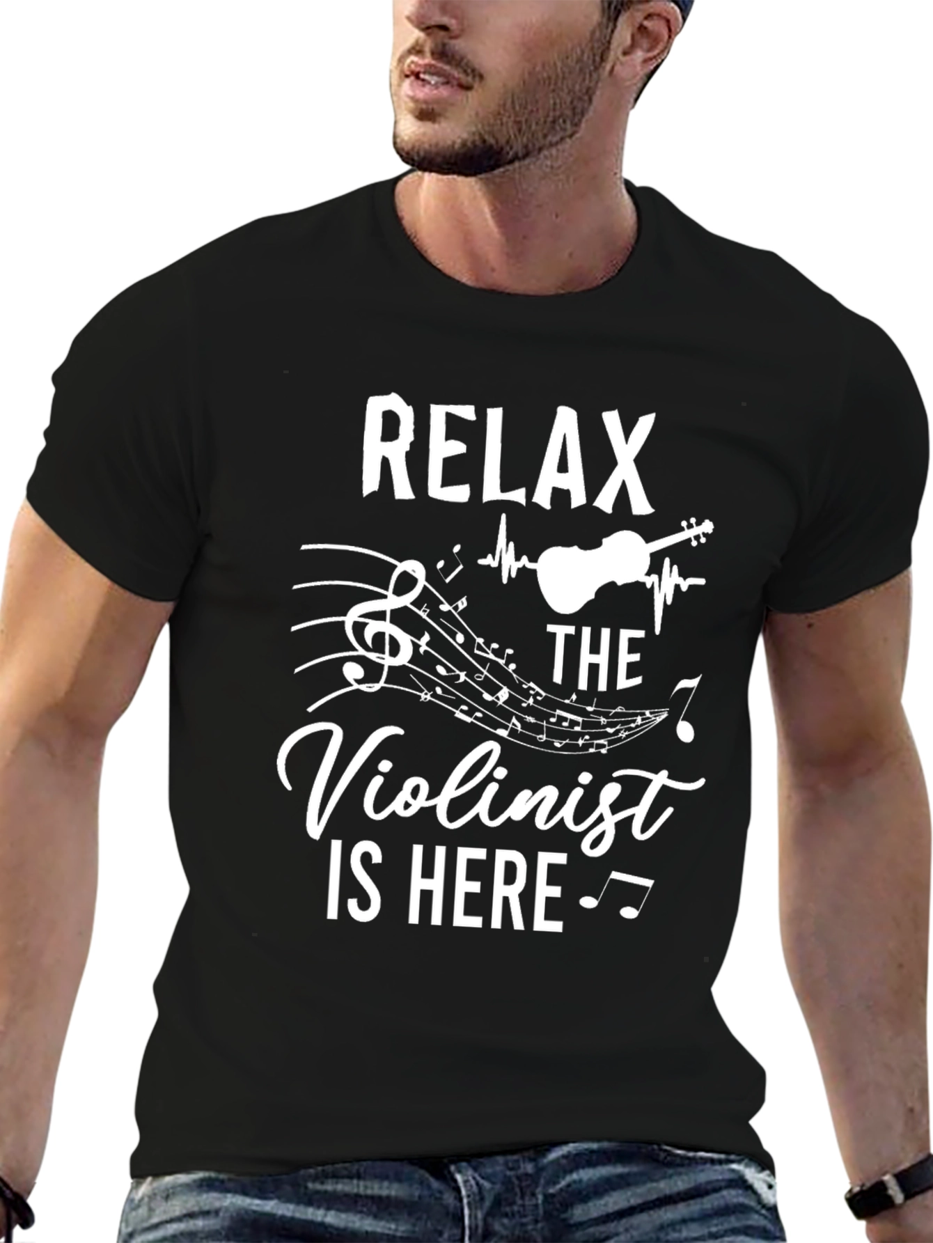 Relax Violinist Here T-Shirt - Music Lover Gift