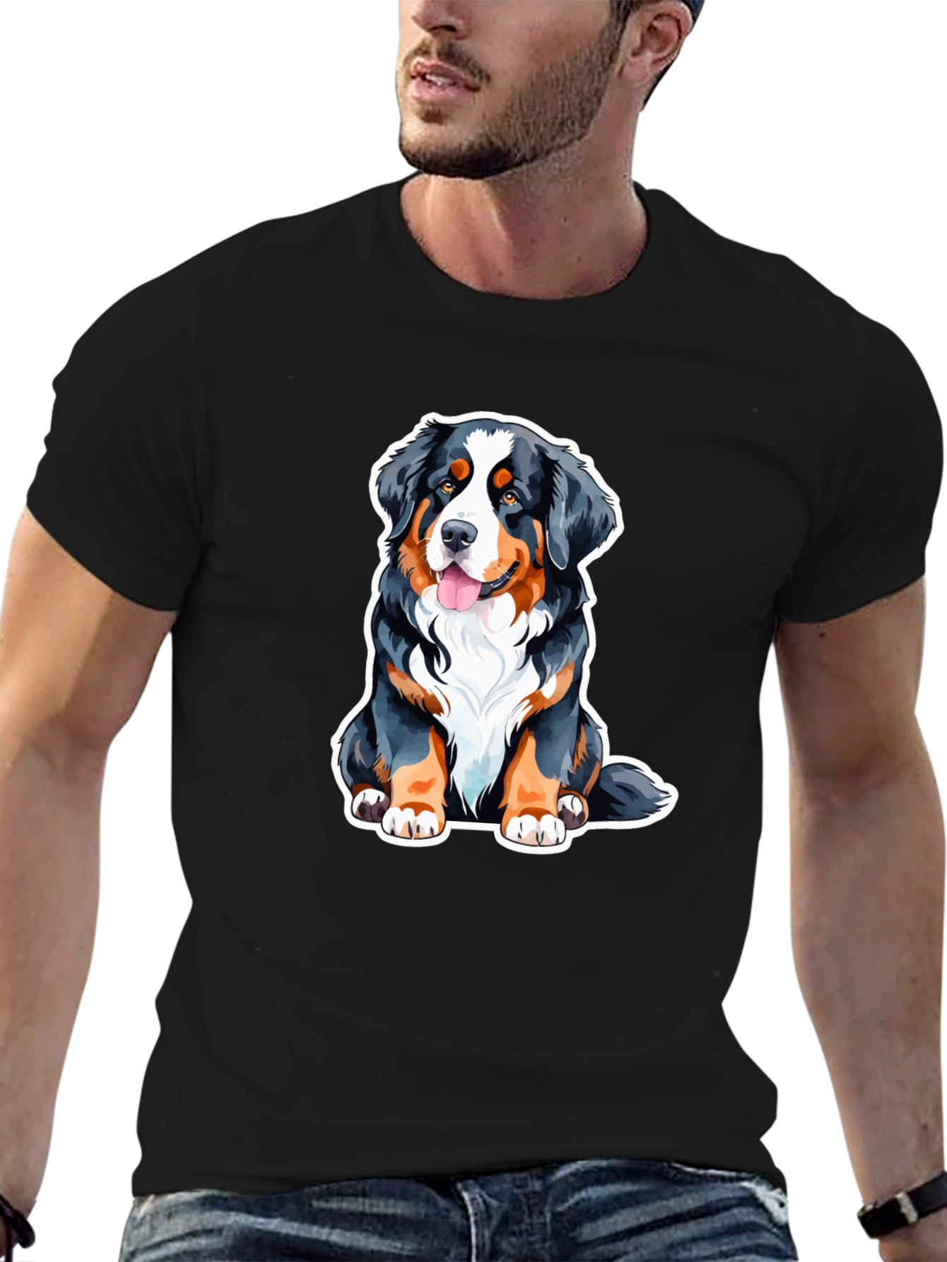 Bernese Mountain Dog T-Shirt - Cute Dog Graphic Tee