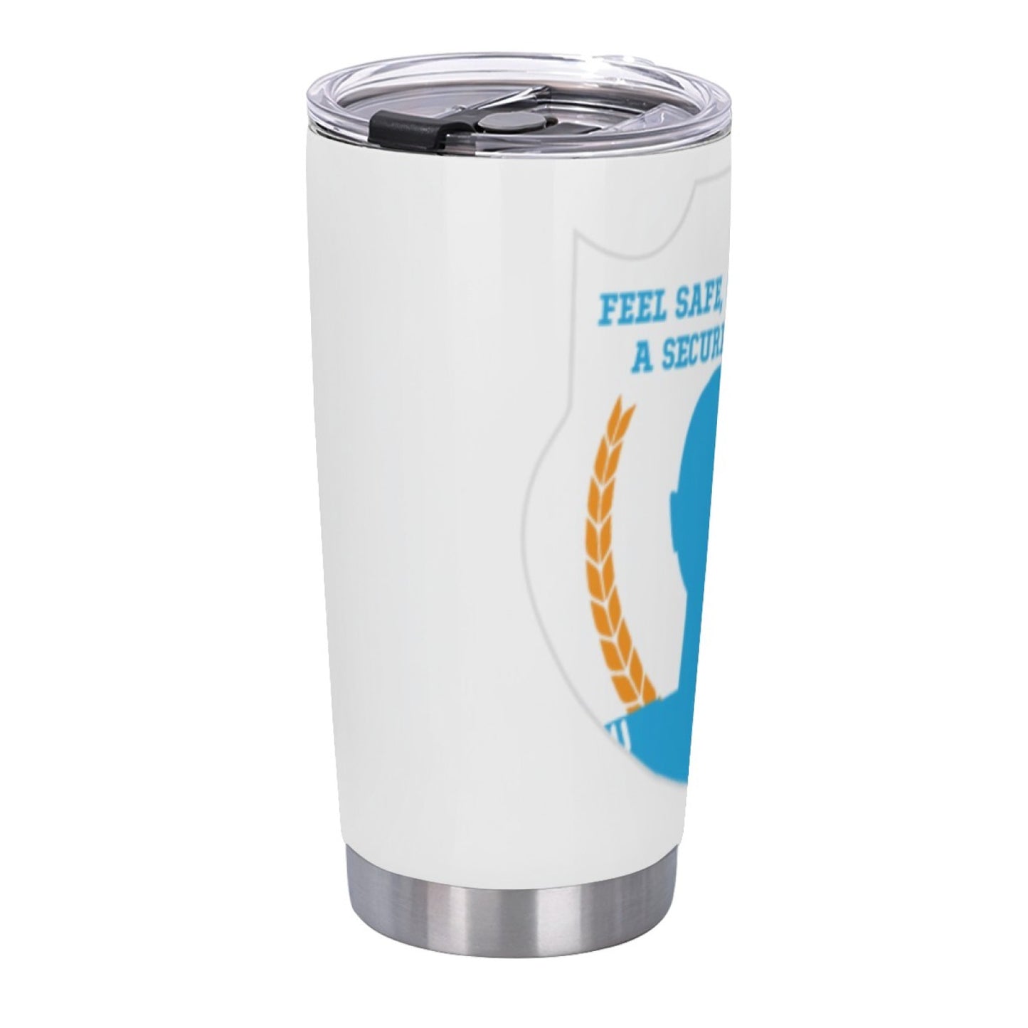 Insulated Stainless Steel Coffee Cup - Leak-Proof Graphic Travel Tumbler