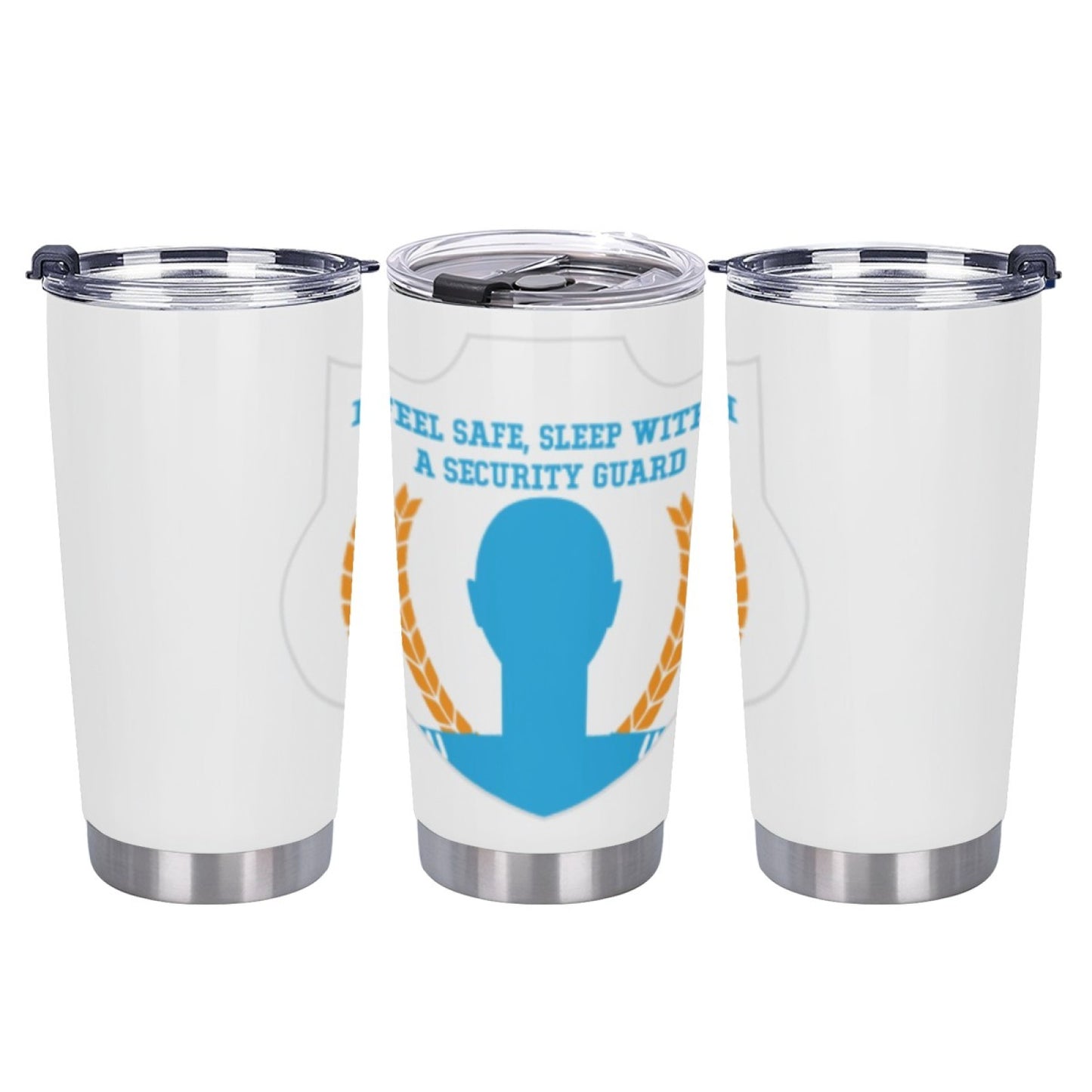 Insulated Stainless Steel Coffee Cup - Leak-Proof Graphic Travel Tumbler