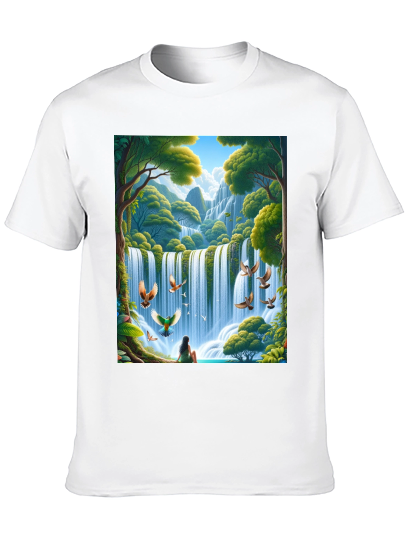 Waterfall Nature Graphic Tee