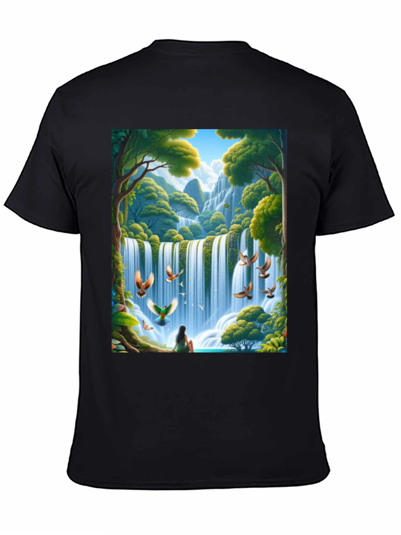 Waterfall Nature Graphic Tee